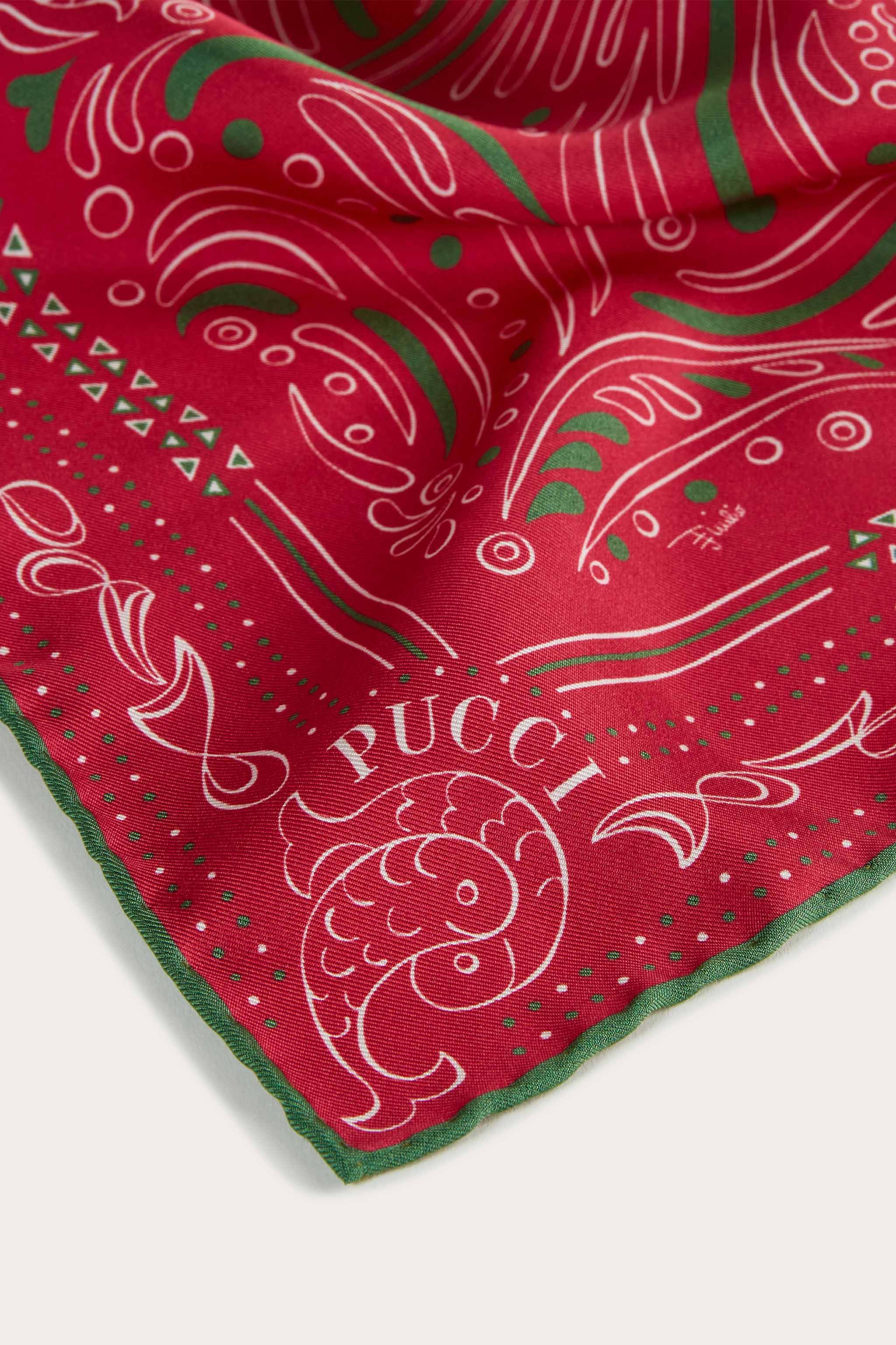 Carré piccolo in seta con stampa Bandana sold by Emilio Pucci product image thumbnail 3