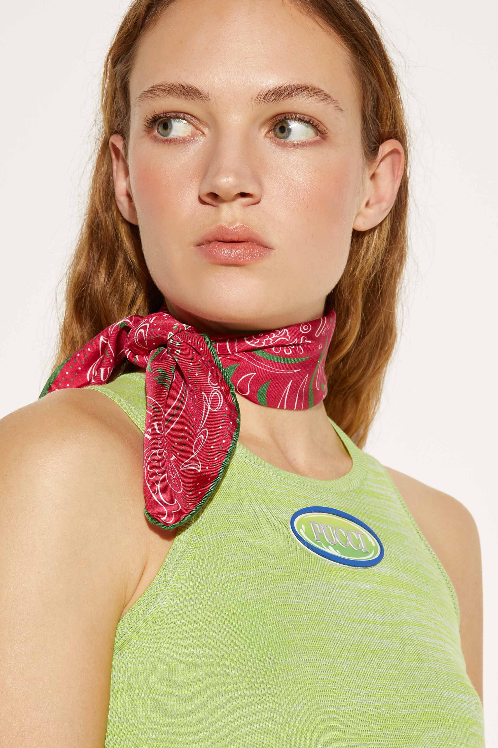 Carré piccolo in seta con stampa Bandana sold by Emilio Pucci product image thumbnail 2