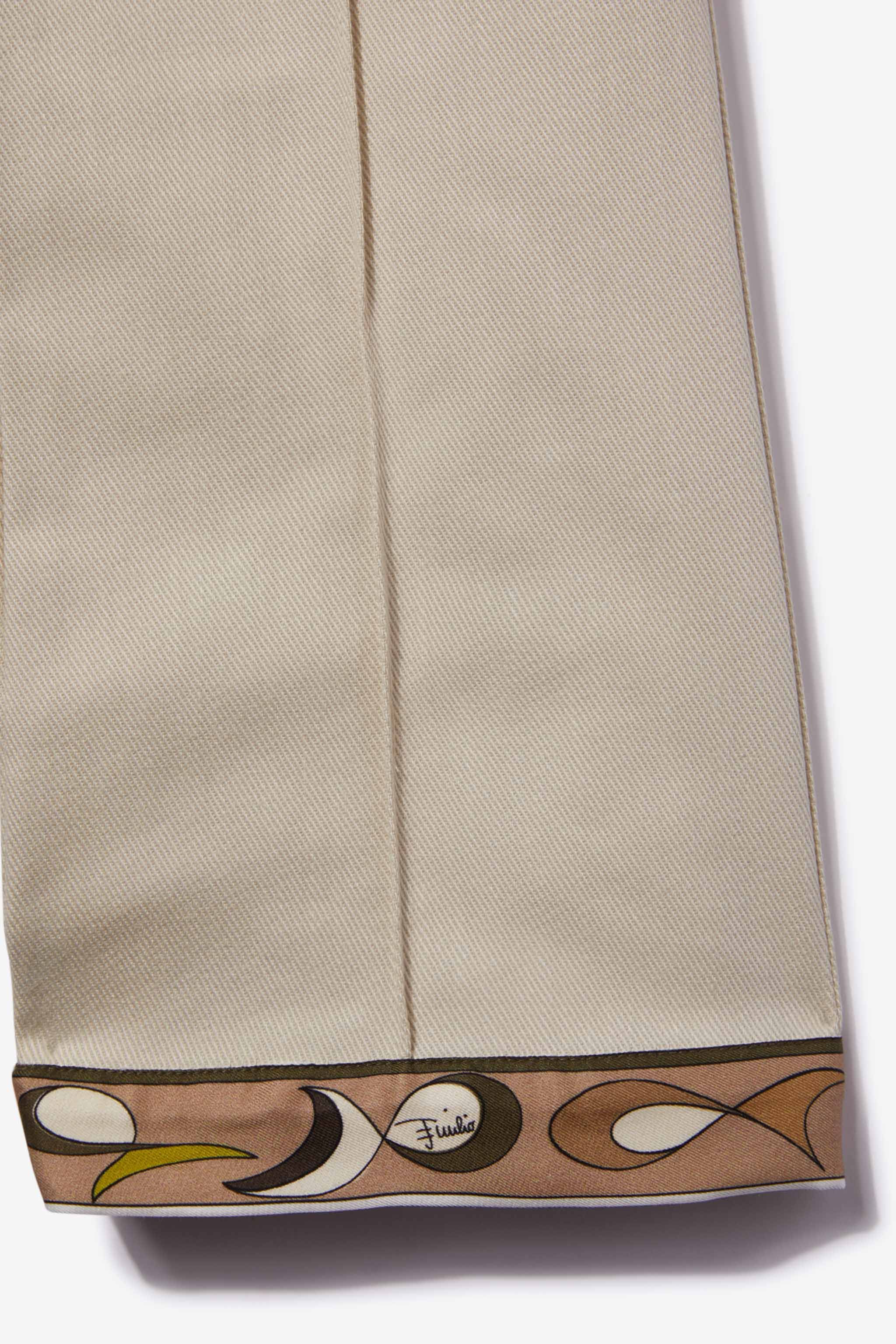 Pesci-Print Cotton Trousers sold by Emilio Pucci product image thumbnail 3
