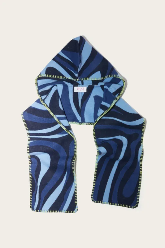 Marmo-Print Hooded Scarf sold by Emilio Pucci