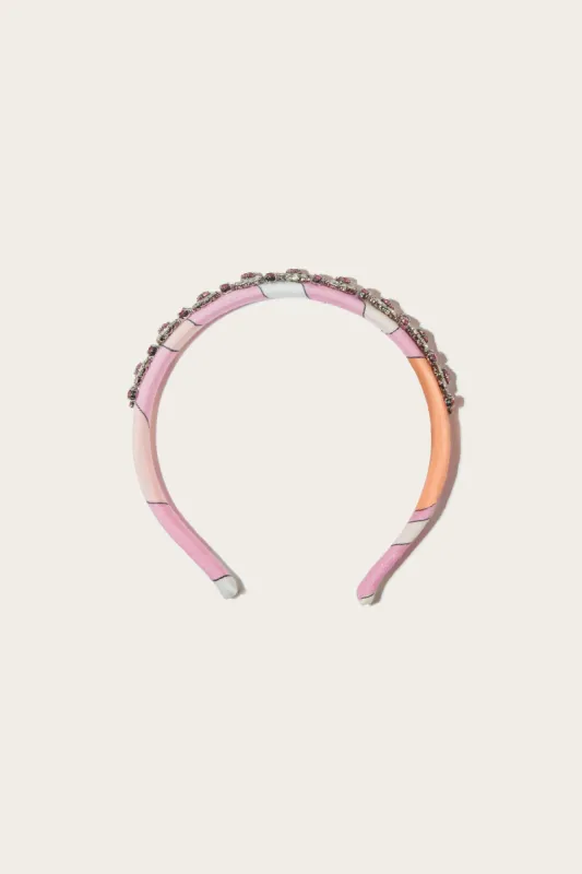 Iride-Print Crystal Headband made by Emilio Pucci