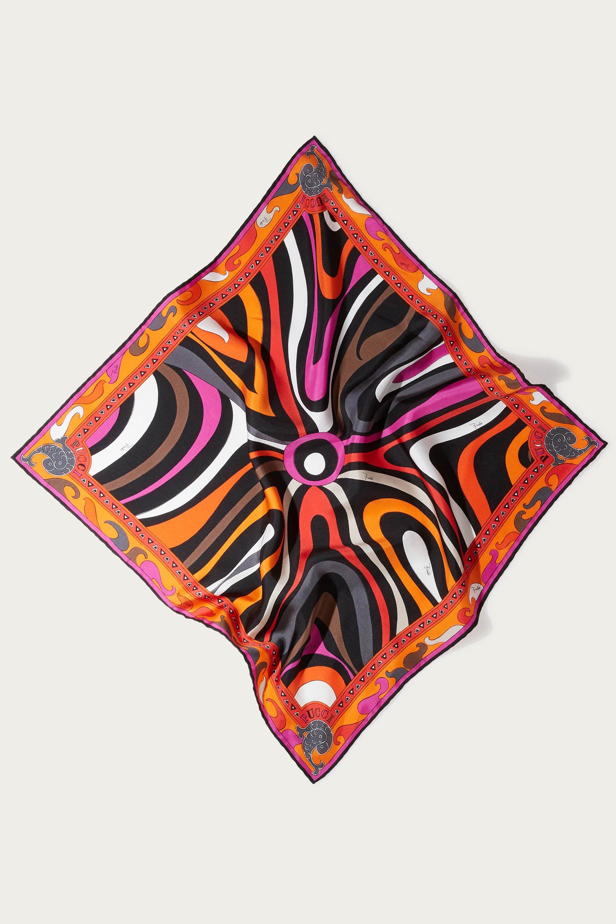 Carré piccolo in seta con stampa Marmo sold by Emilio Pucci