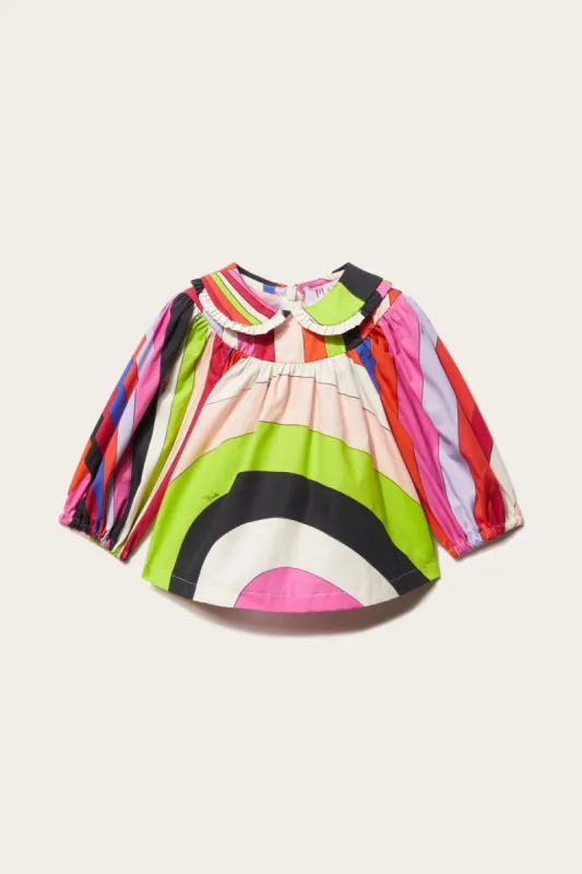 Iride-Print Cotton Top sold by Emilio Pucci
