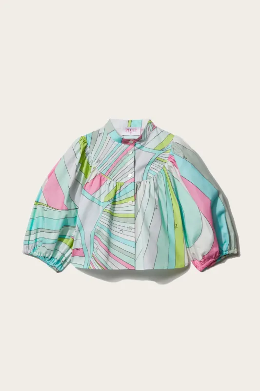Iride-Print Cotton Top sold by Emilio Pucci