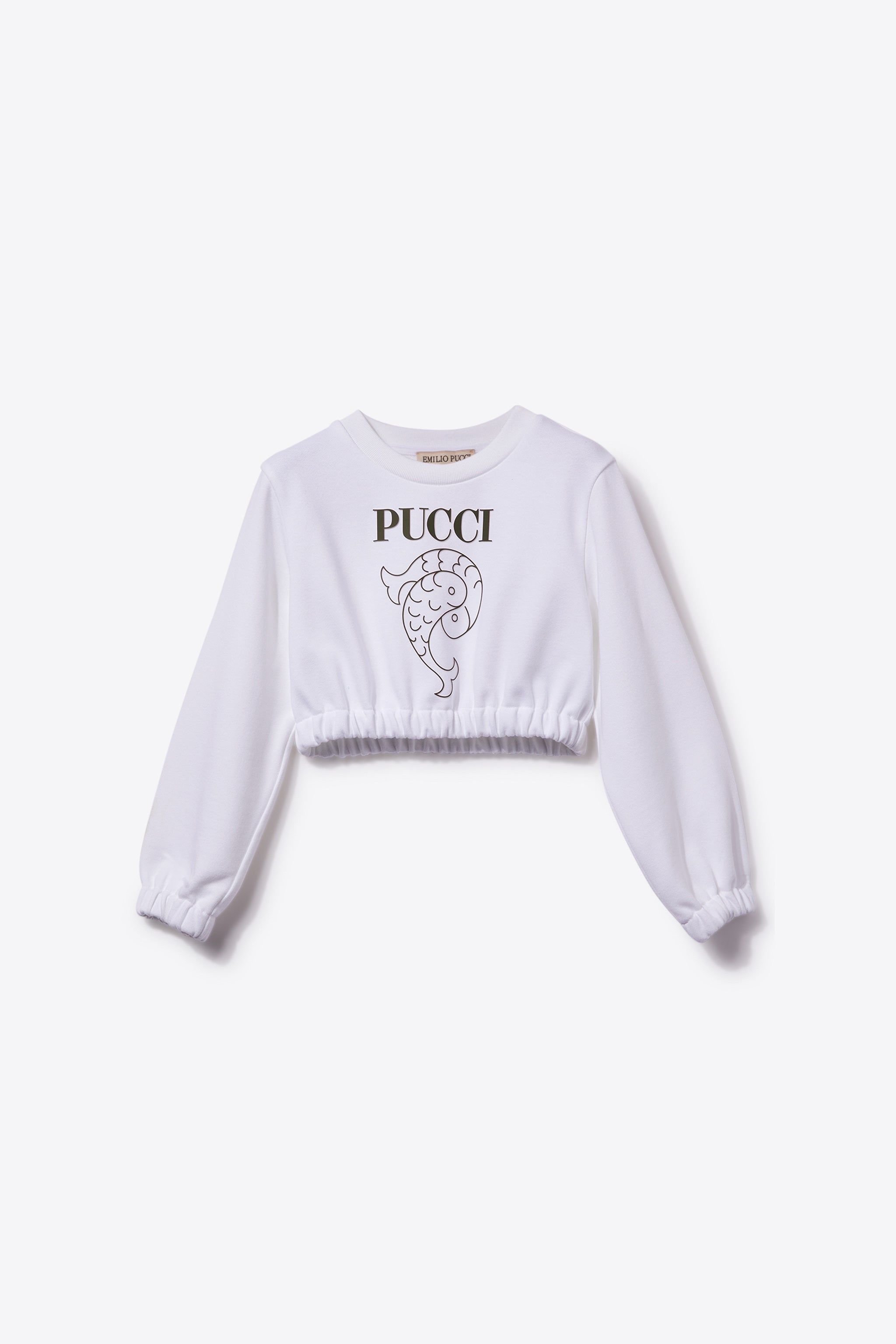 Logo-Print Cropped Sweatshirt sold by Emilio Pucci