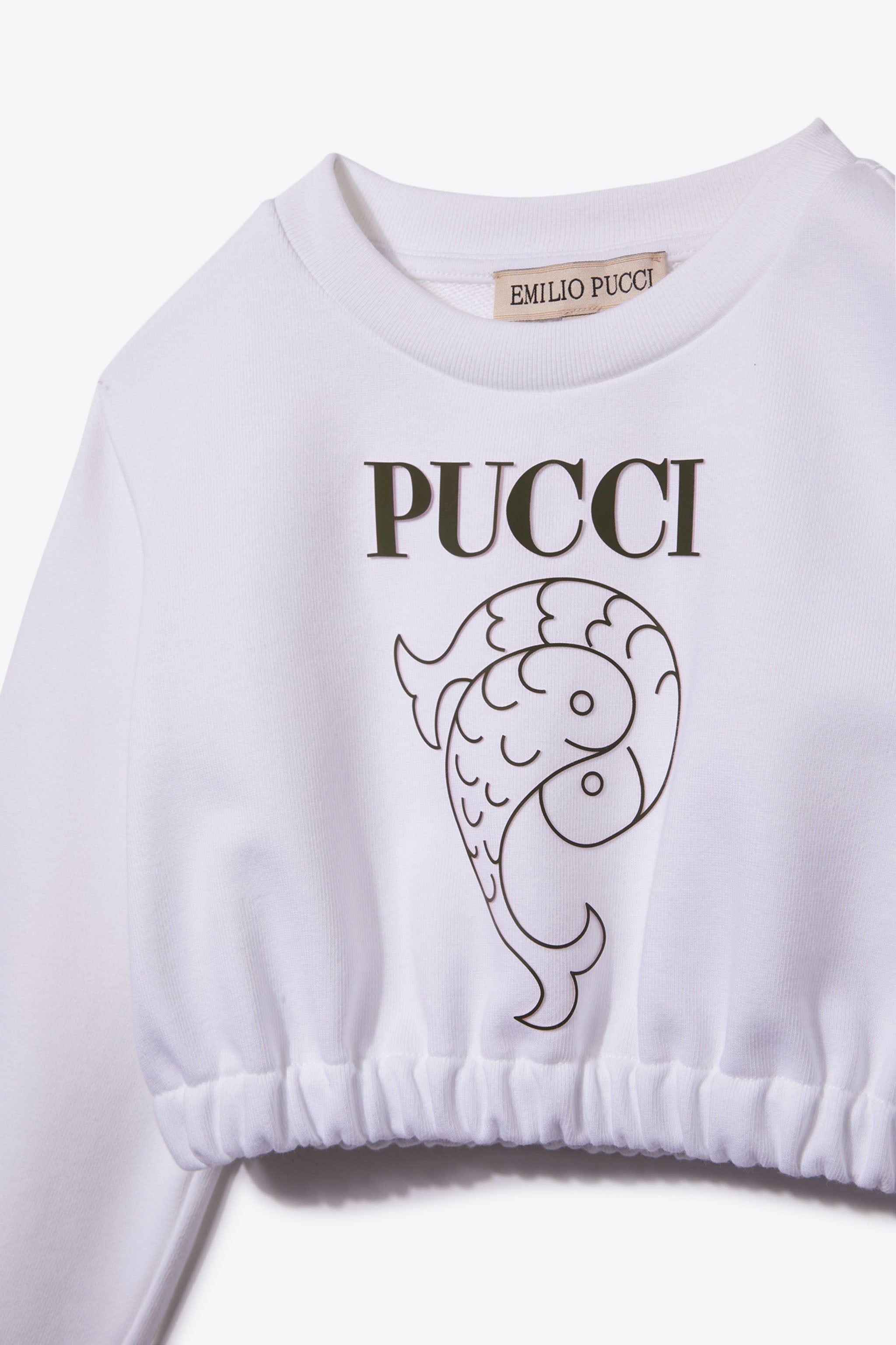 Logo-Print Cropped Sweatshirt sold by Emilio Pucci product image thumbnail 3