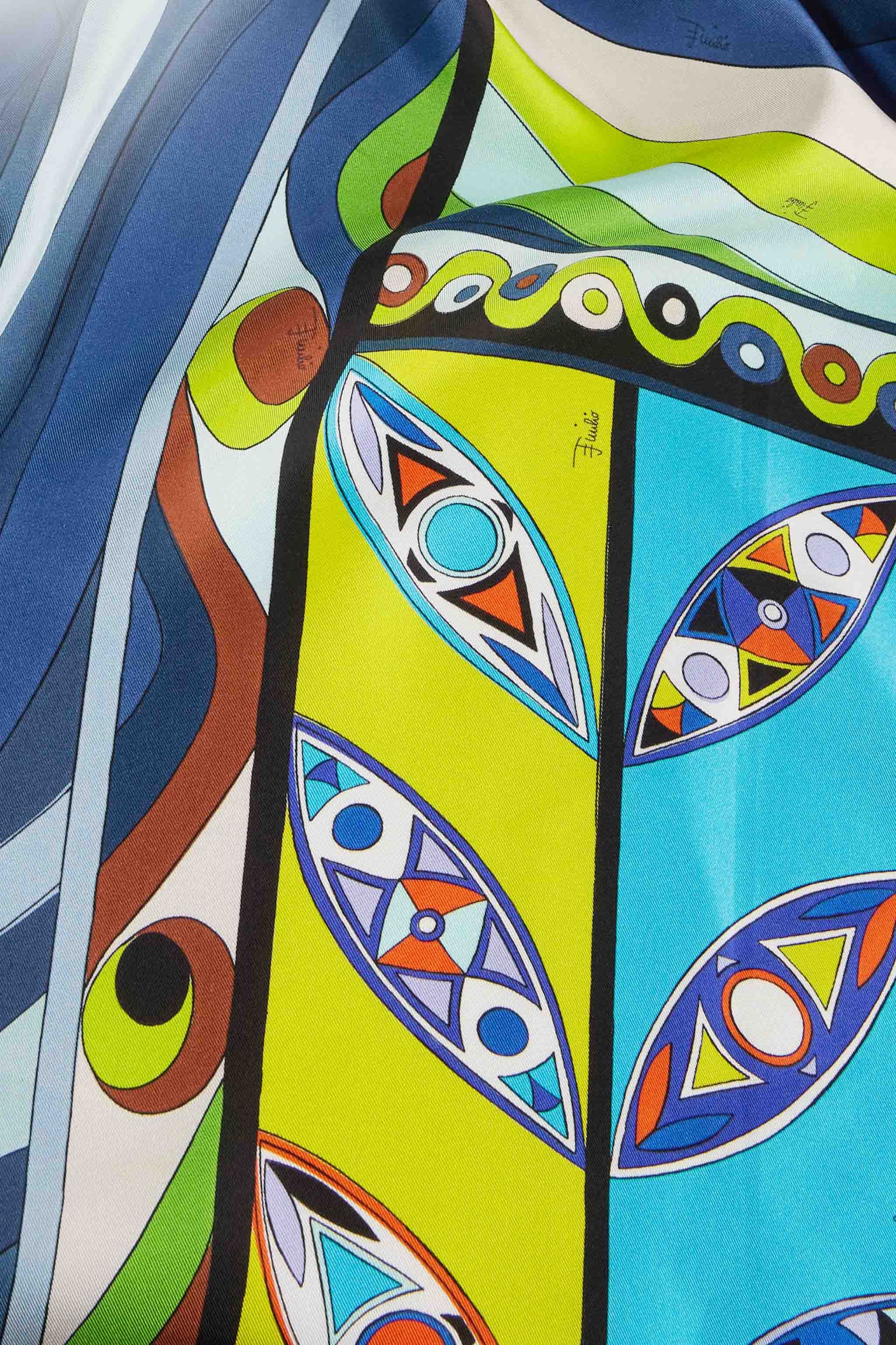 Carré grande in seta con stampe patchwork sold by Emilio Pucci product image thumbnail 4