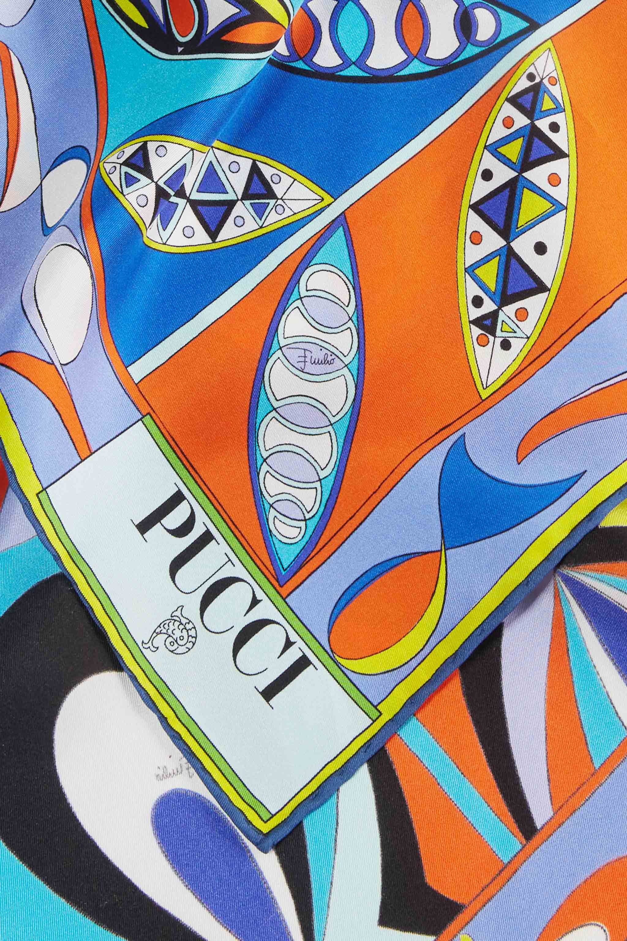 Carré grande in seta con stampe patchwork sold by Emilio Pucci product image thumbnail 3