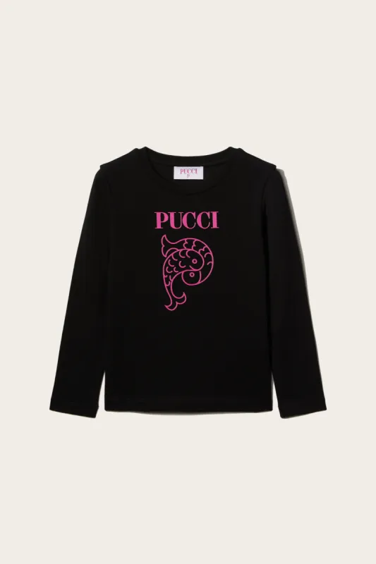 Logo-Print Cotton T-Shirt sold by Emilio Pucci