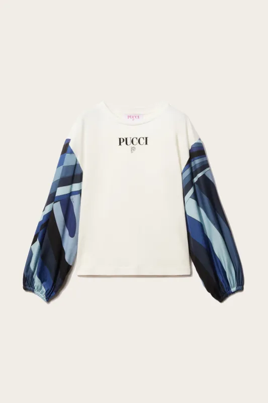 Iride-Print Cotton Top sold by Emilio Pucci