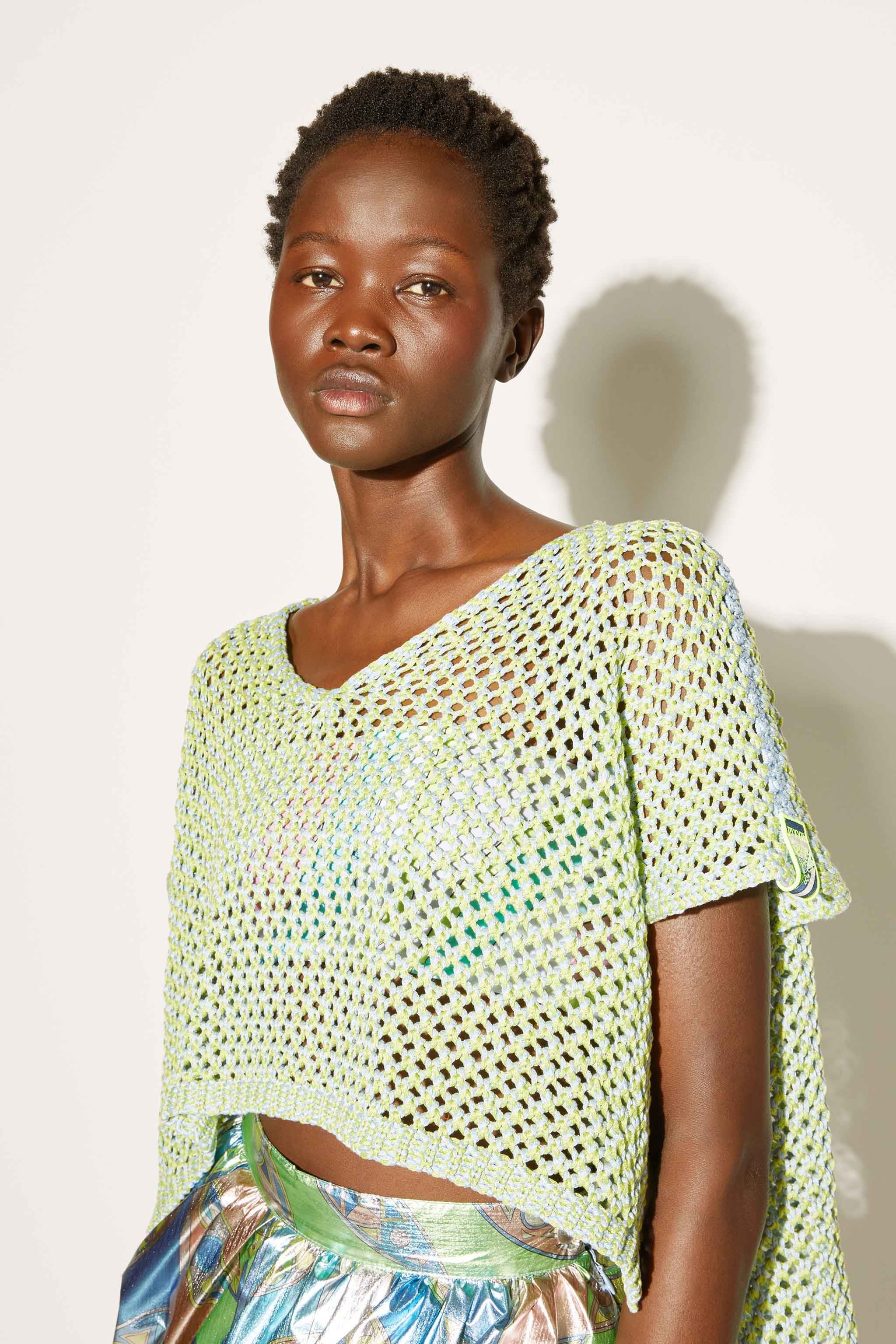 Crop top in maglia all'uncinetto sold by Emilio Pucci product image thumbnail 5