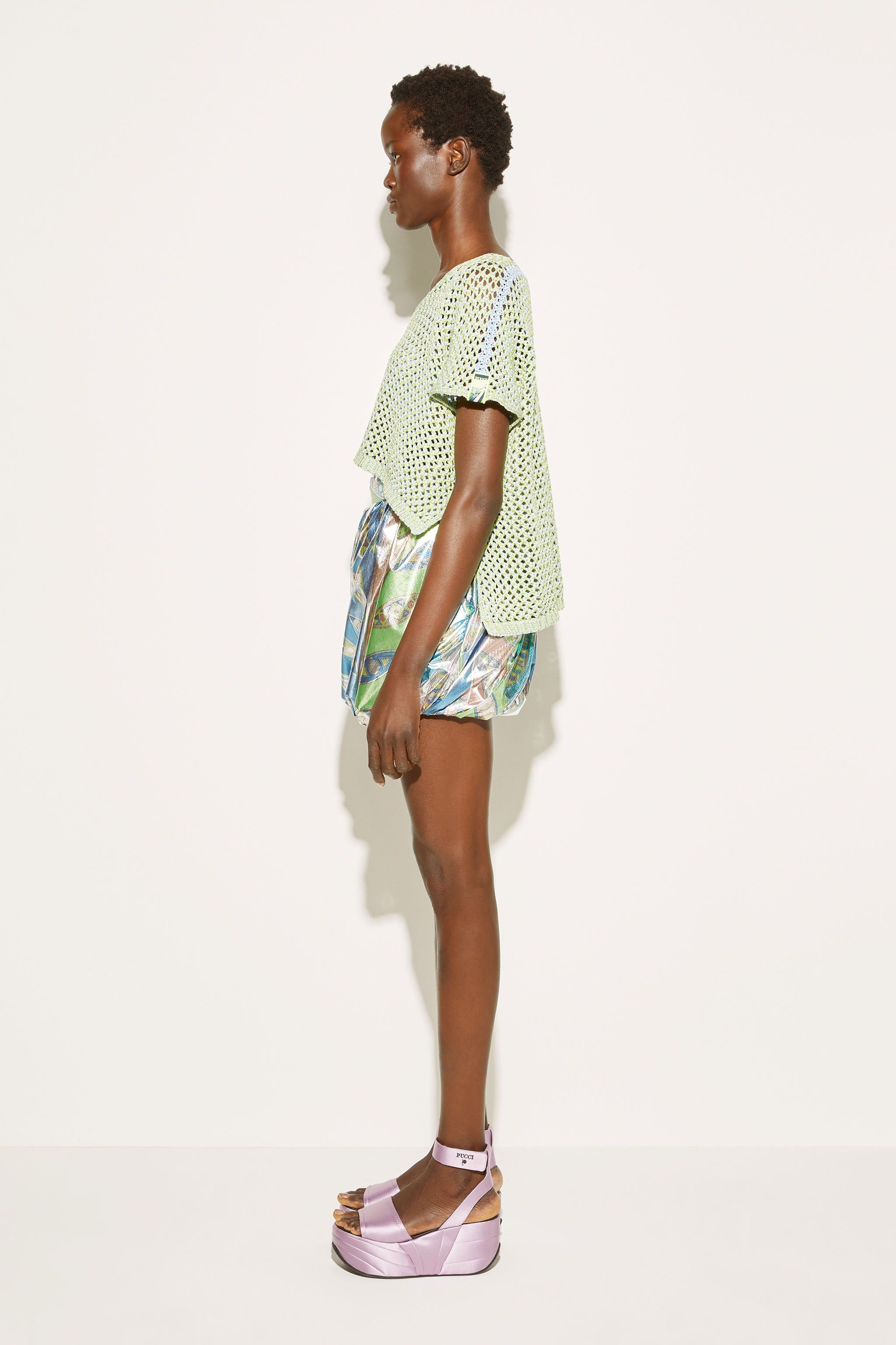 Crop top in maglia all'uncinetto sold by Emilio Pucci product image thumbnail 4