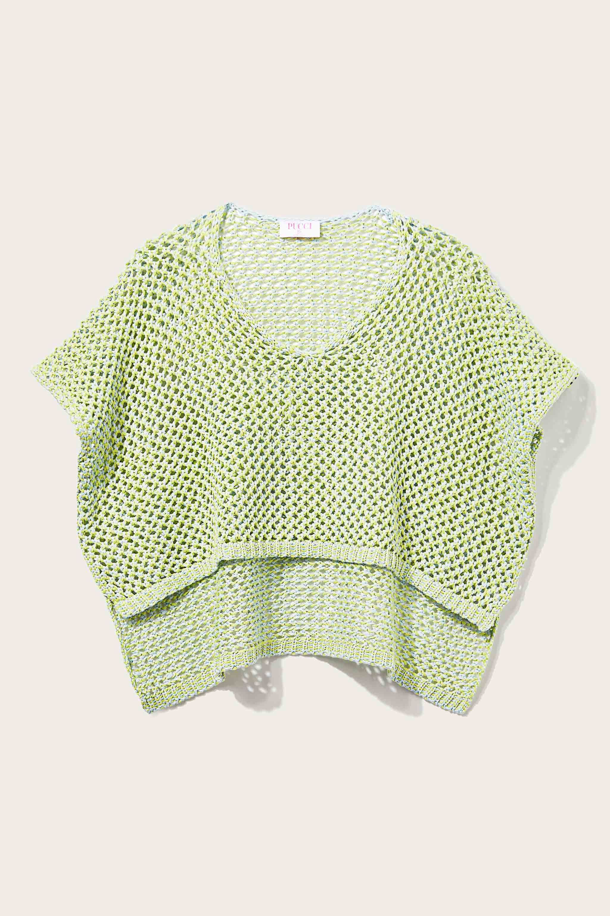 Crop top in maglia all'uncinetto sold by Emilio Pucci