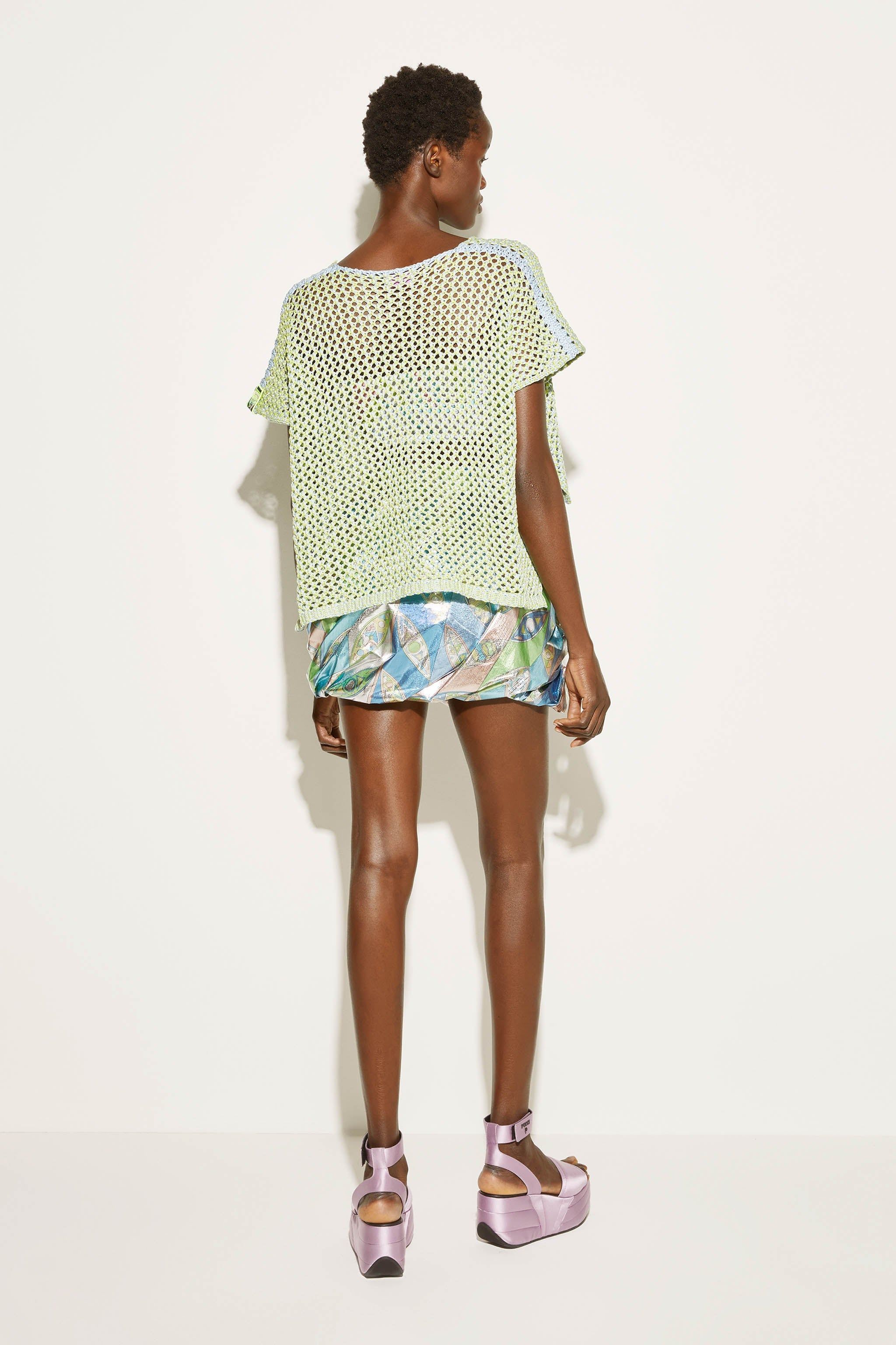 Crop top in maglia all'uncinetto sold by Emilio Pucci product image thumbnail 3