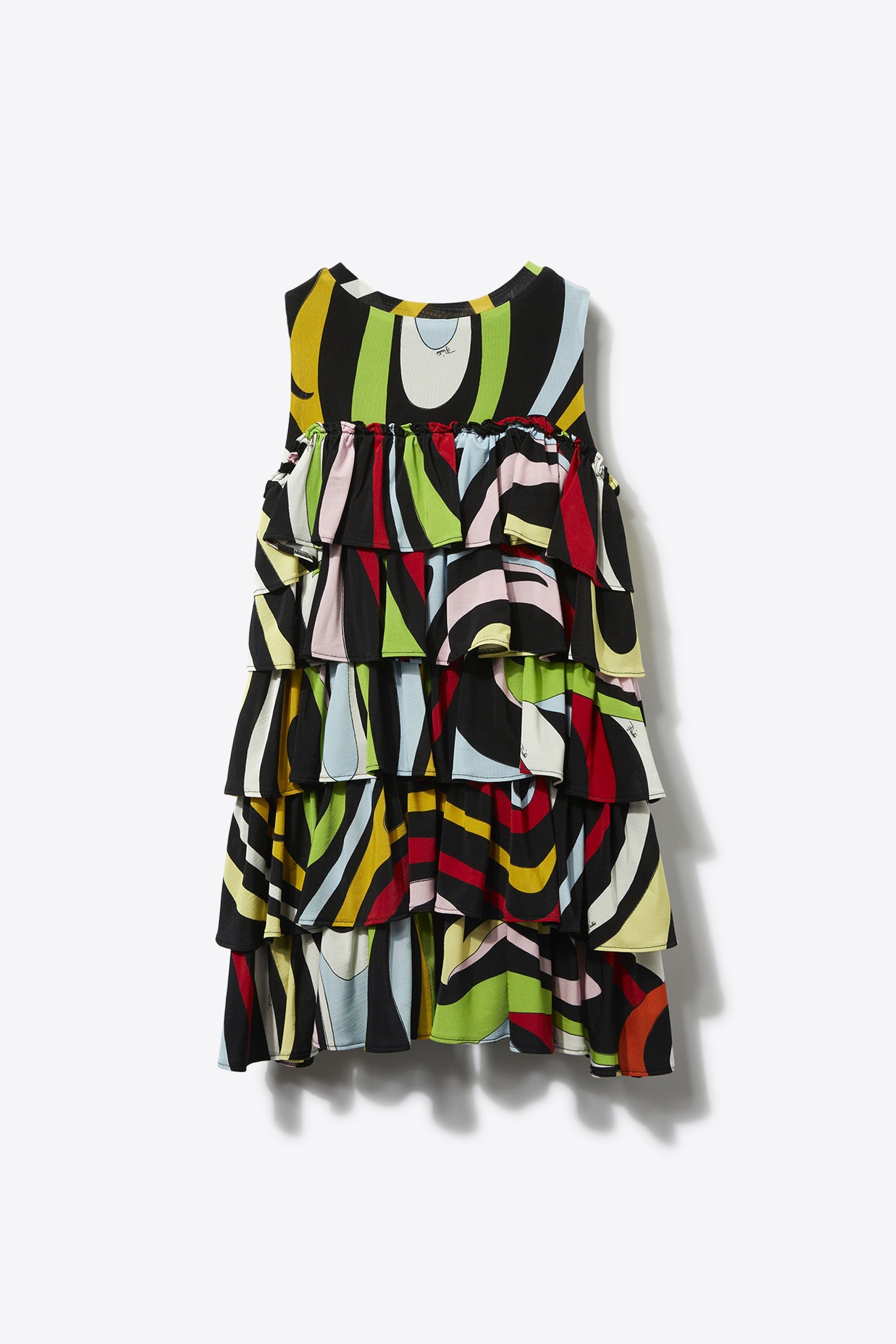 Marmo-Print Ruffled Dress sold by Emilio Pucci product image thumbnail 2