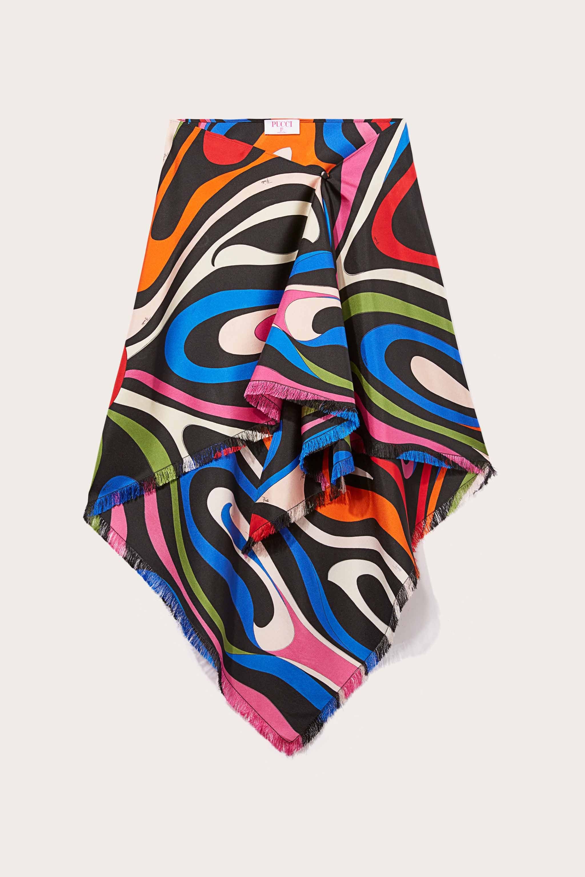 Gonna in seta con stampa Marmo sold by Emilio Pucci