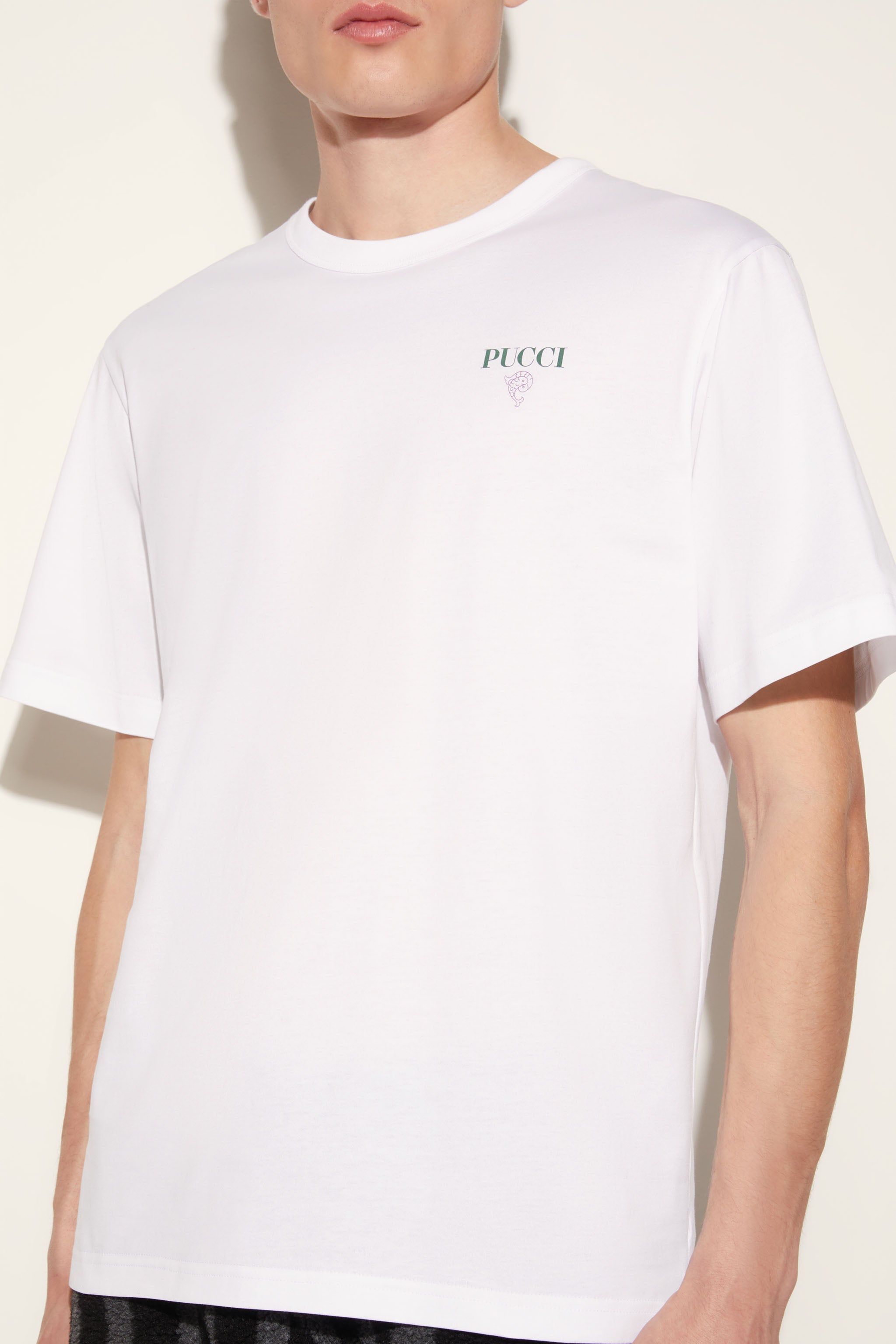 T-shirt con logo Pesci sold by Emilio Pucci product image thumbnail 5