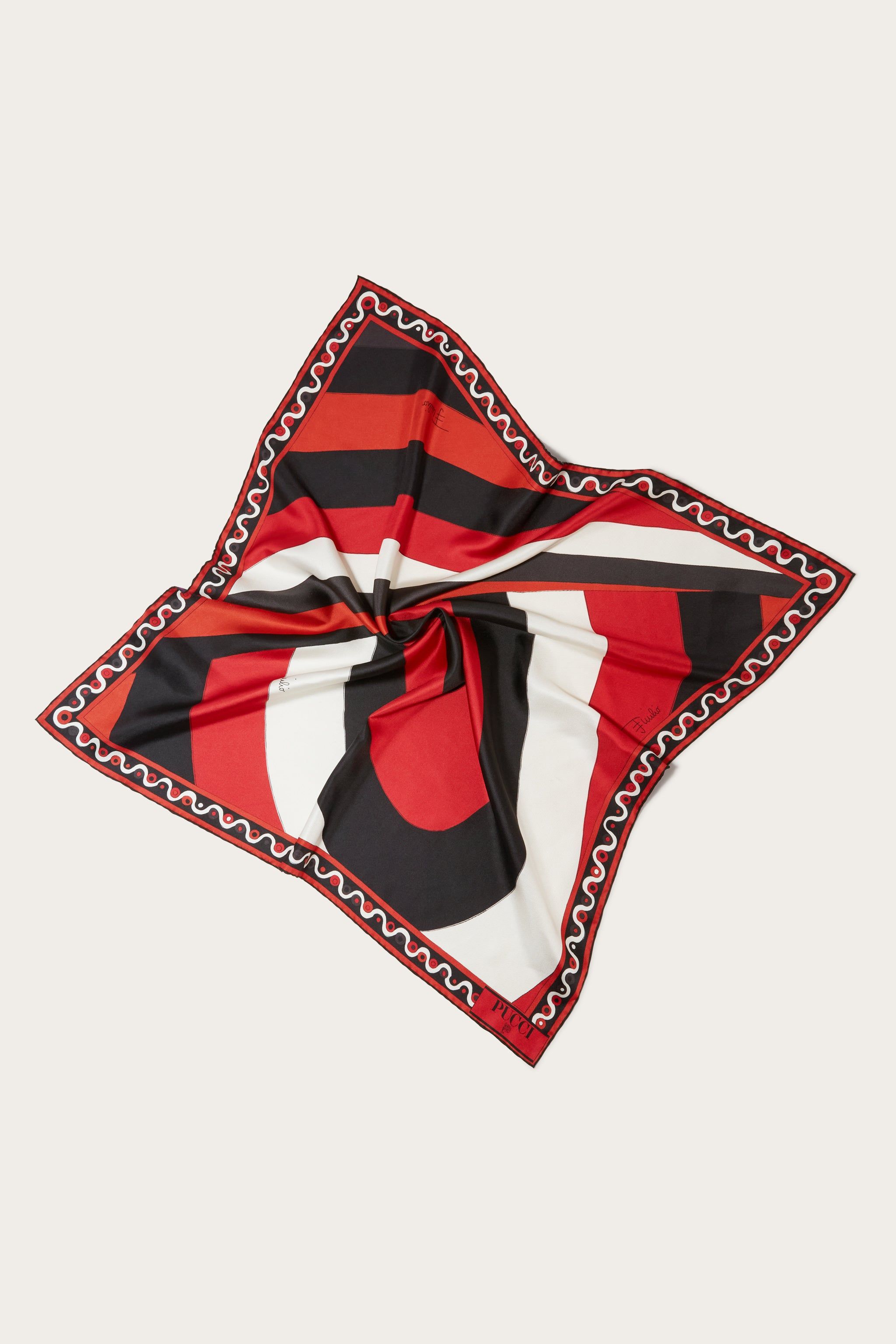 Carré grande in seta con stampa Iride sold by Emilio Pucci