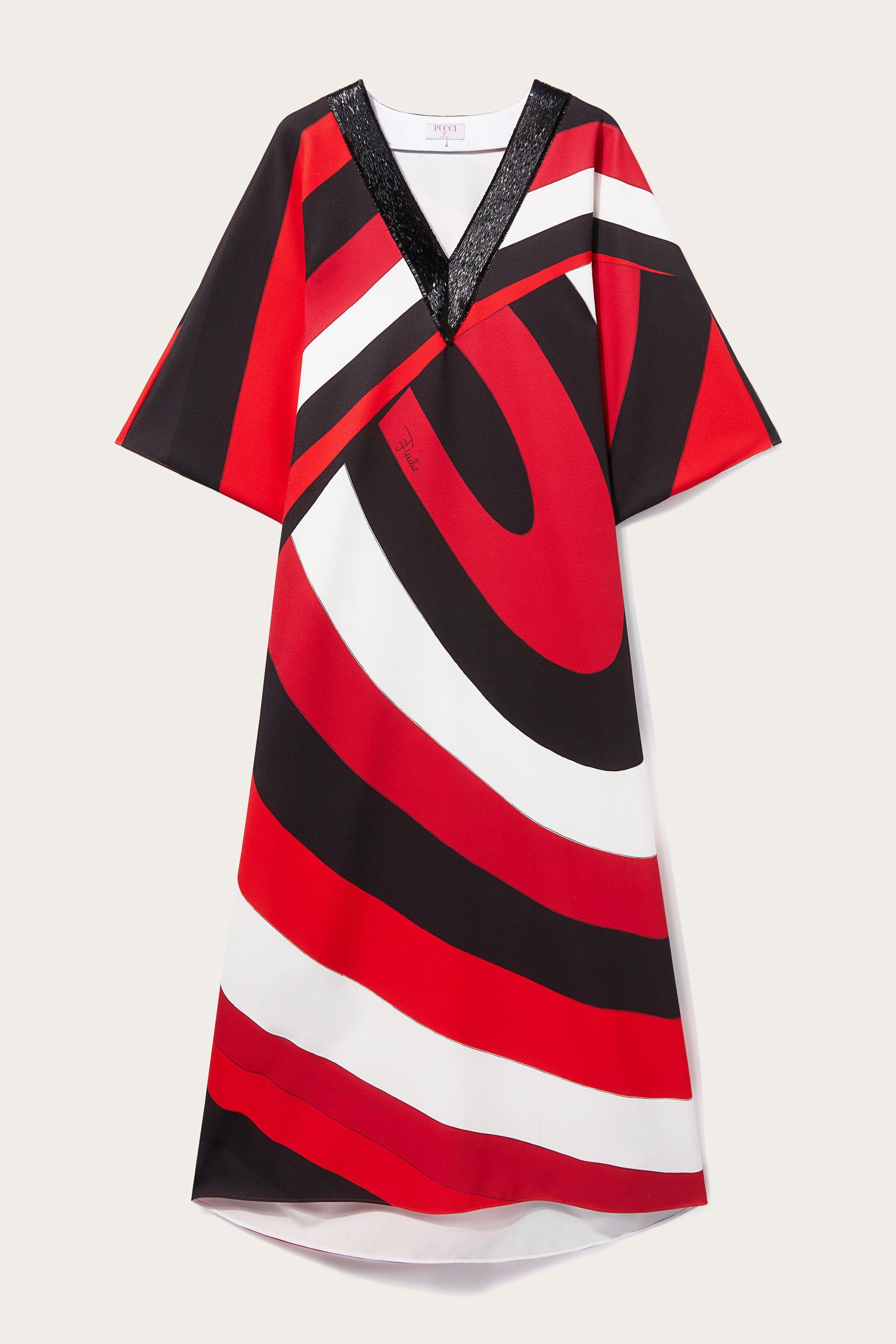 Abito kaftano con stampa Iride sold by Emilio Pucci