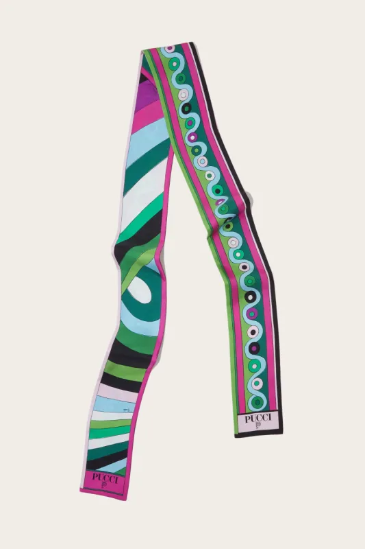 Foulard in seta con stampe Onde e Iride sold by Emilio Pucci