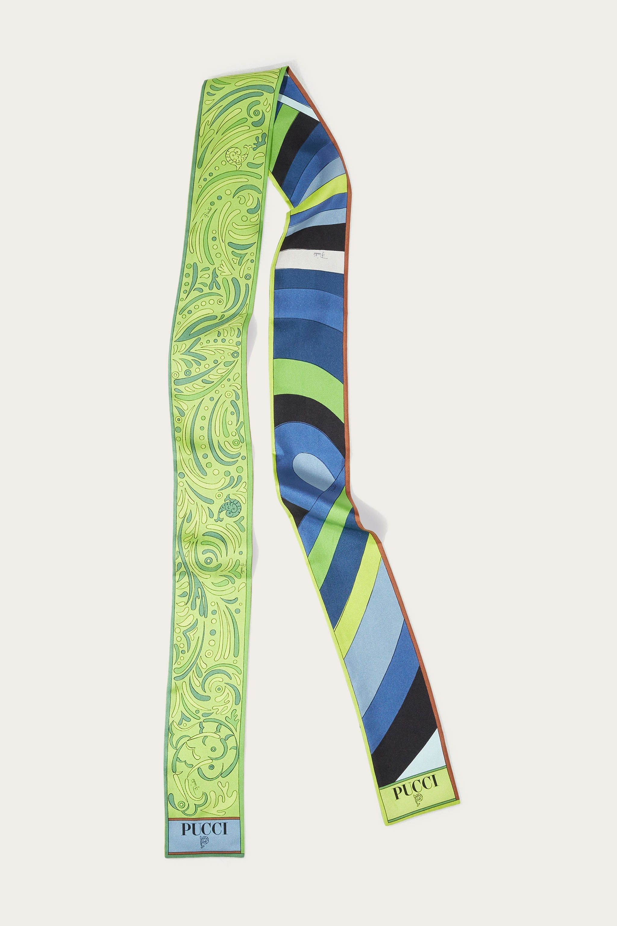 Foulard in seta con stampe Bandana e Iride sold by Emilio Pucci