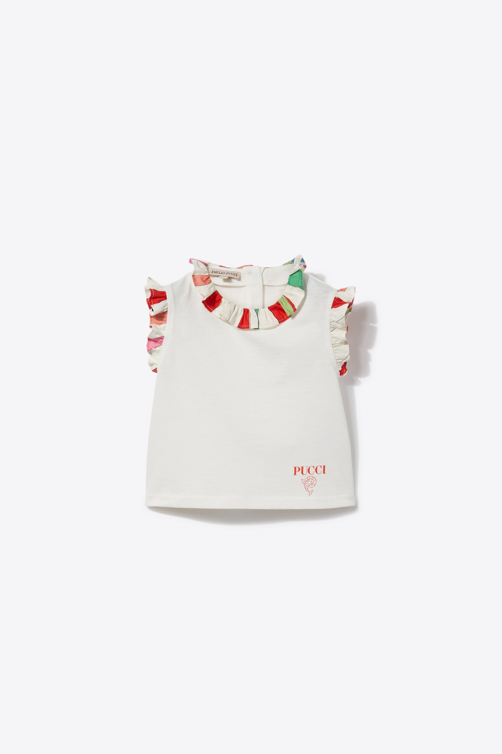 Marmo-Print Cotton Top sold by Emilio Pucci