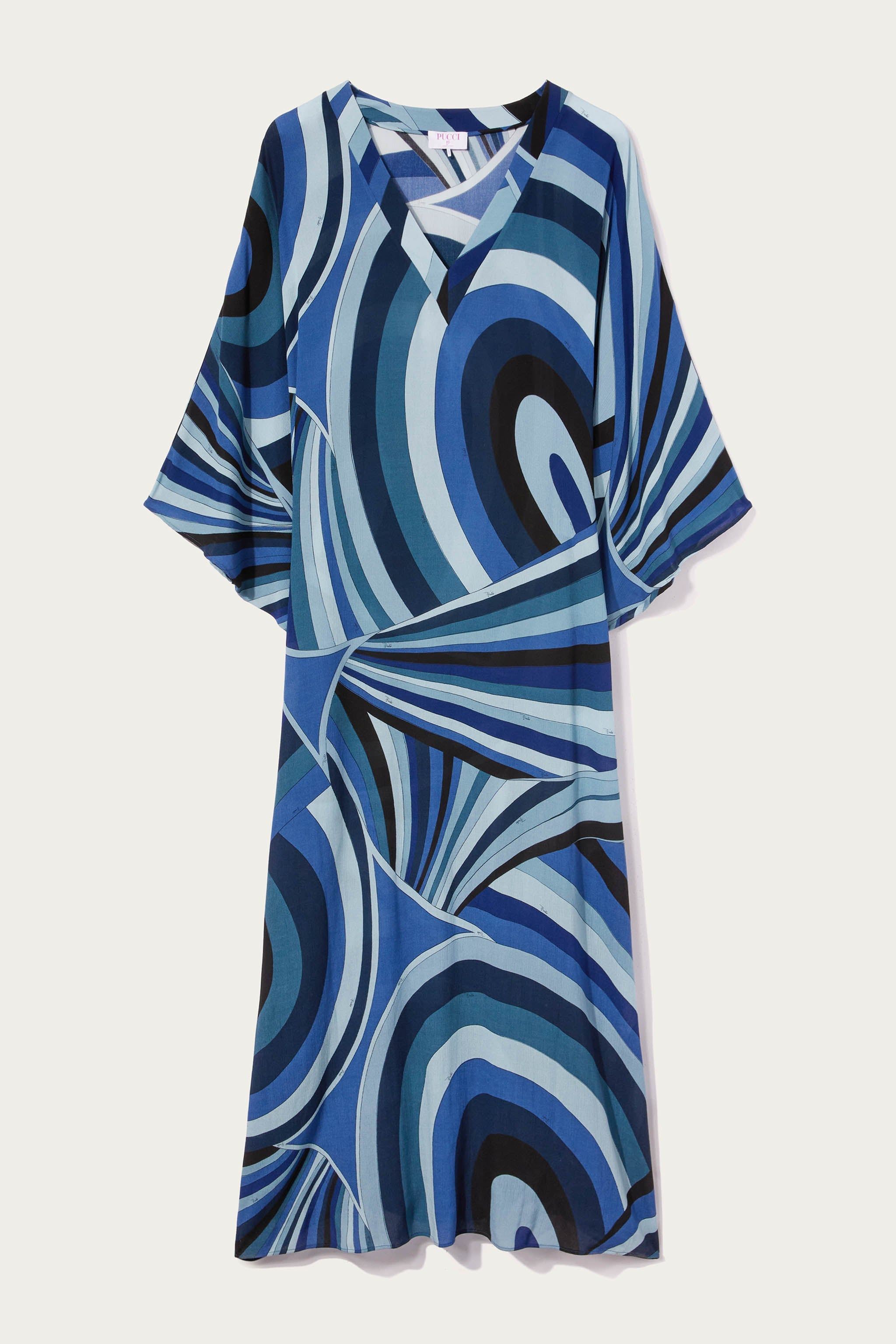 Abito kaftano con stampa Iride sold by Emilio Pucci