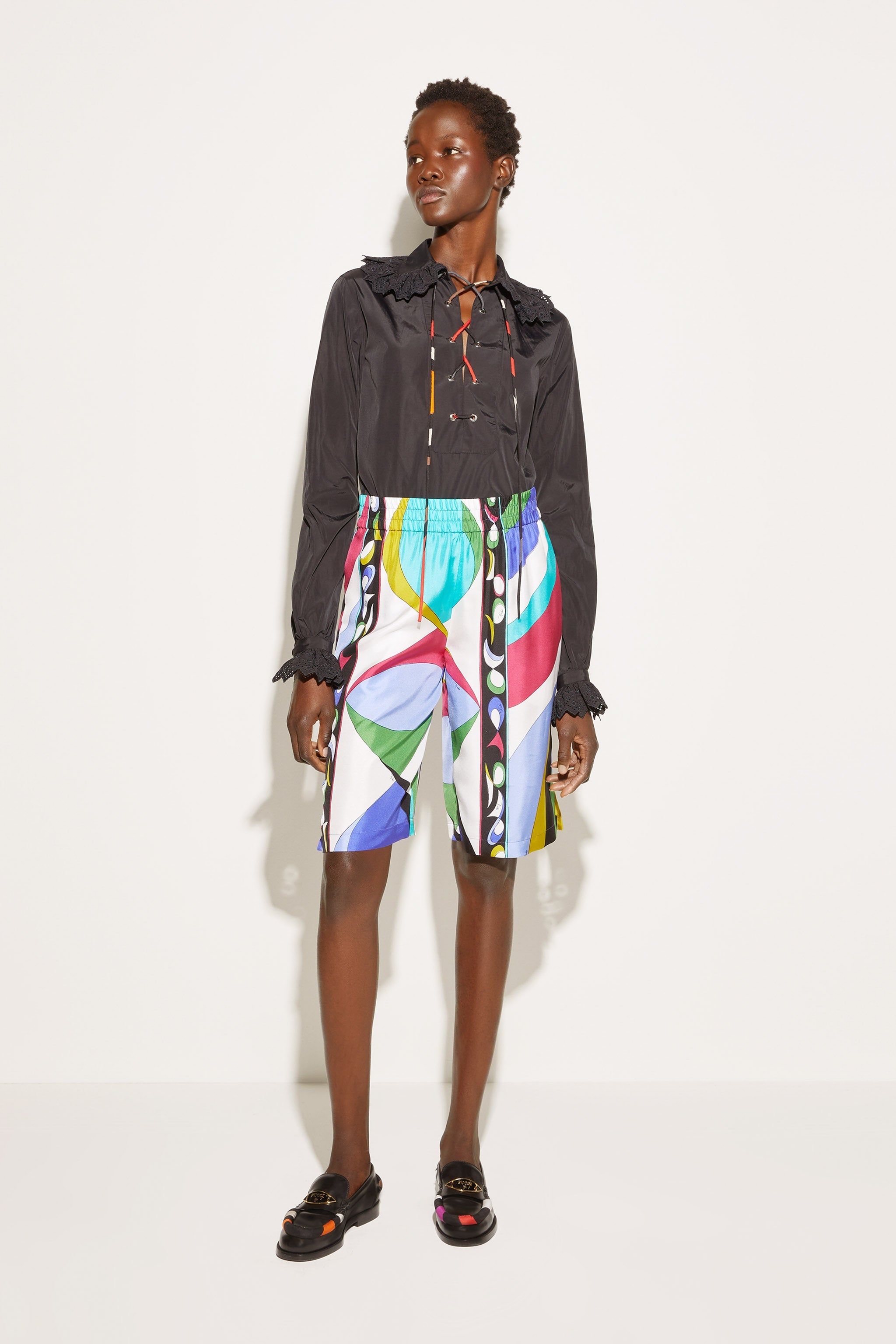 Bermuda in seta con stampa Pesci sold by Emilio Pucci product image thumbnail 2