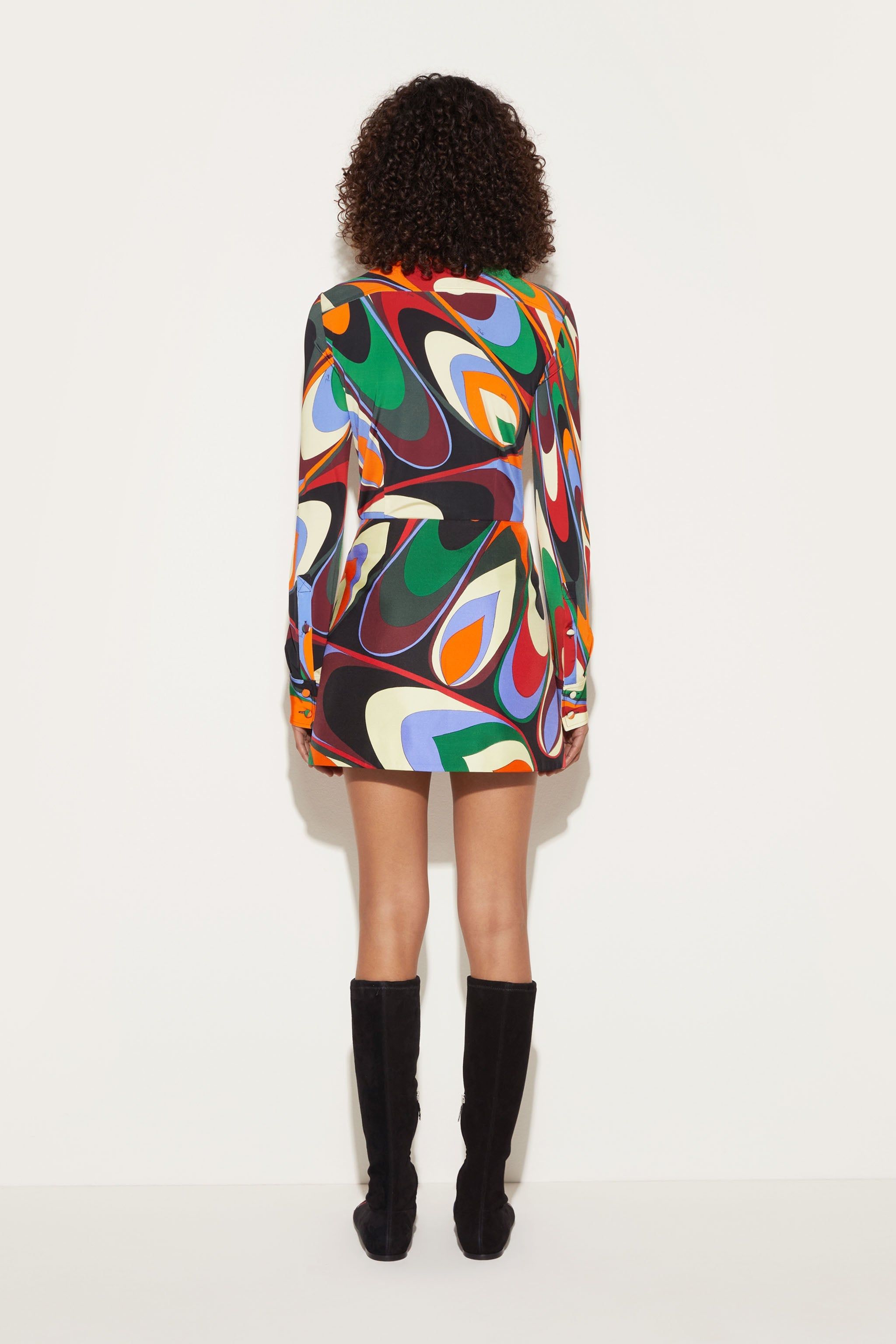 Minigonna in seta con stampa Onde sold by Emilio Pucci product image thumbnail 4