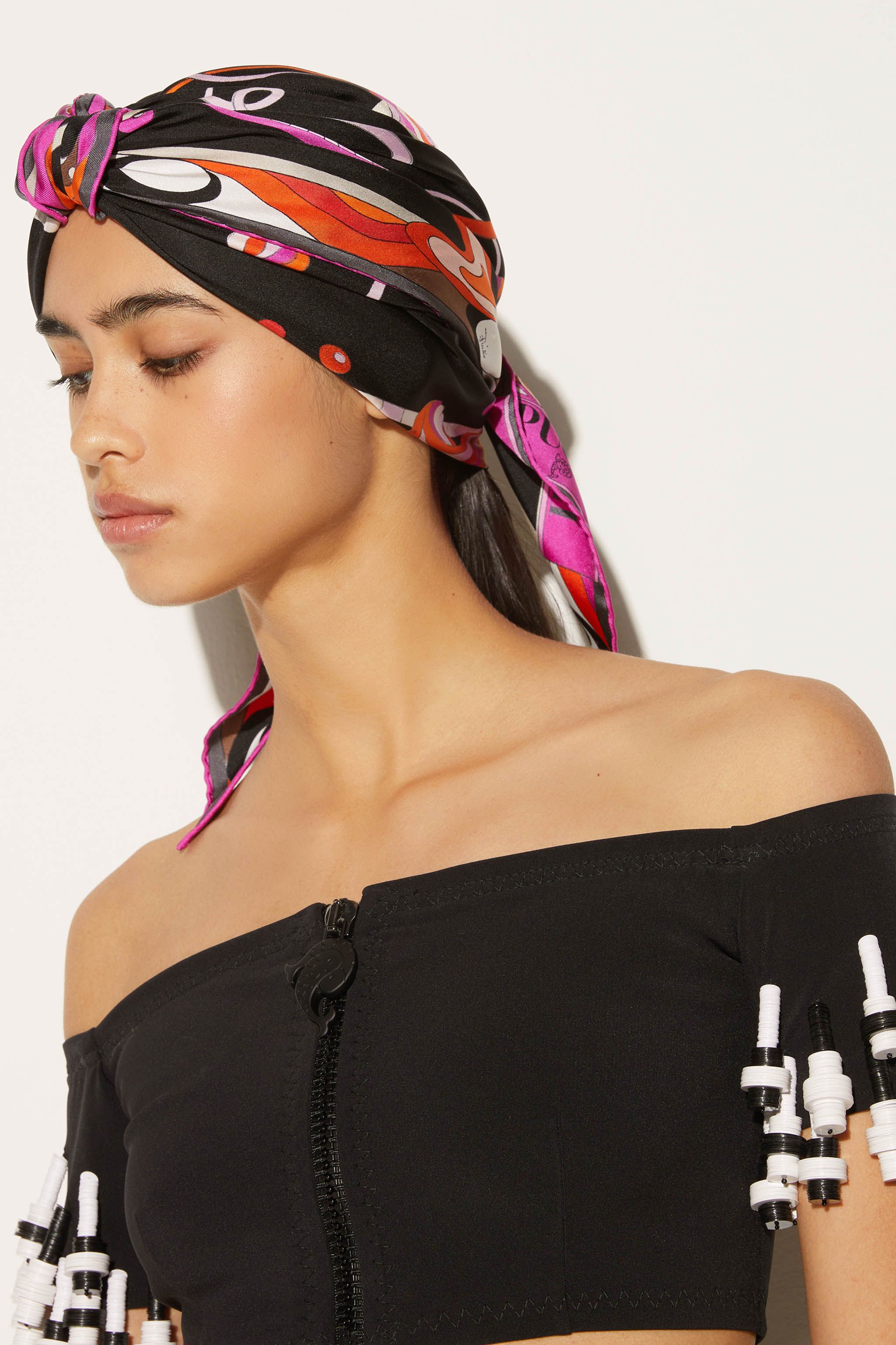 Foulard grande in seta con stampa Fungo sold by Emilio Pucci product image thumbnail 2