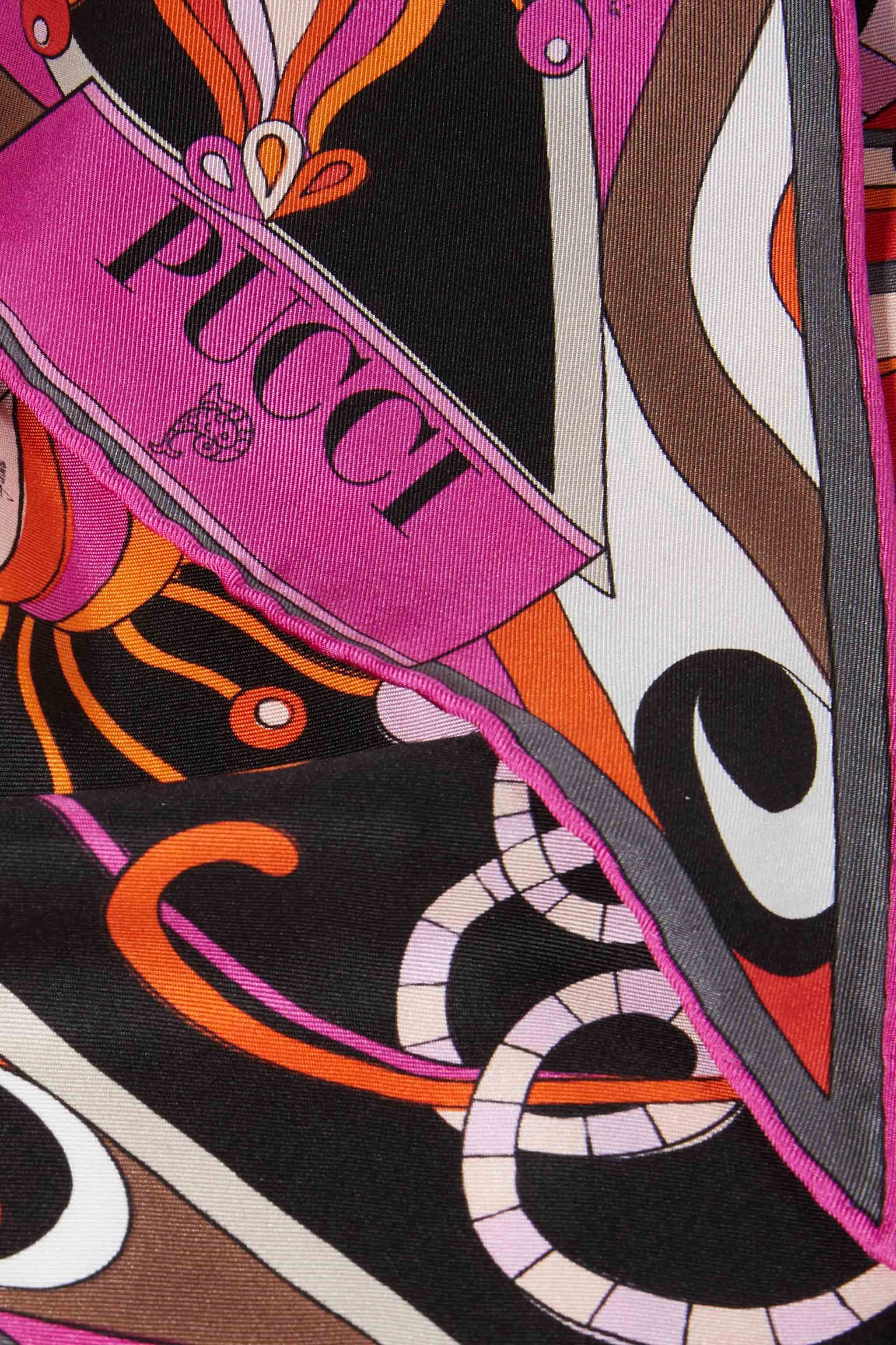 Foulard grande in seta con stampa Fungo sold by Emilio Pucci product image thumbnail 3