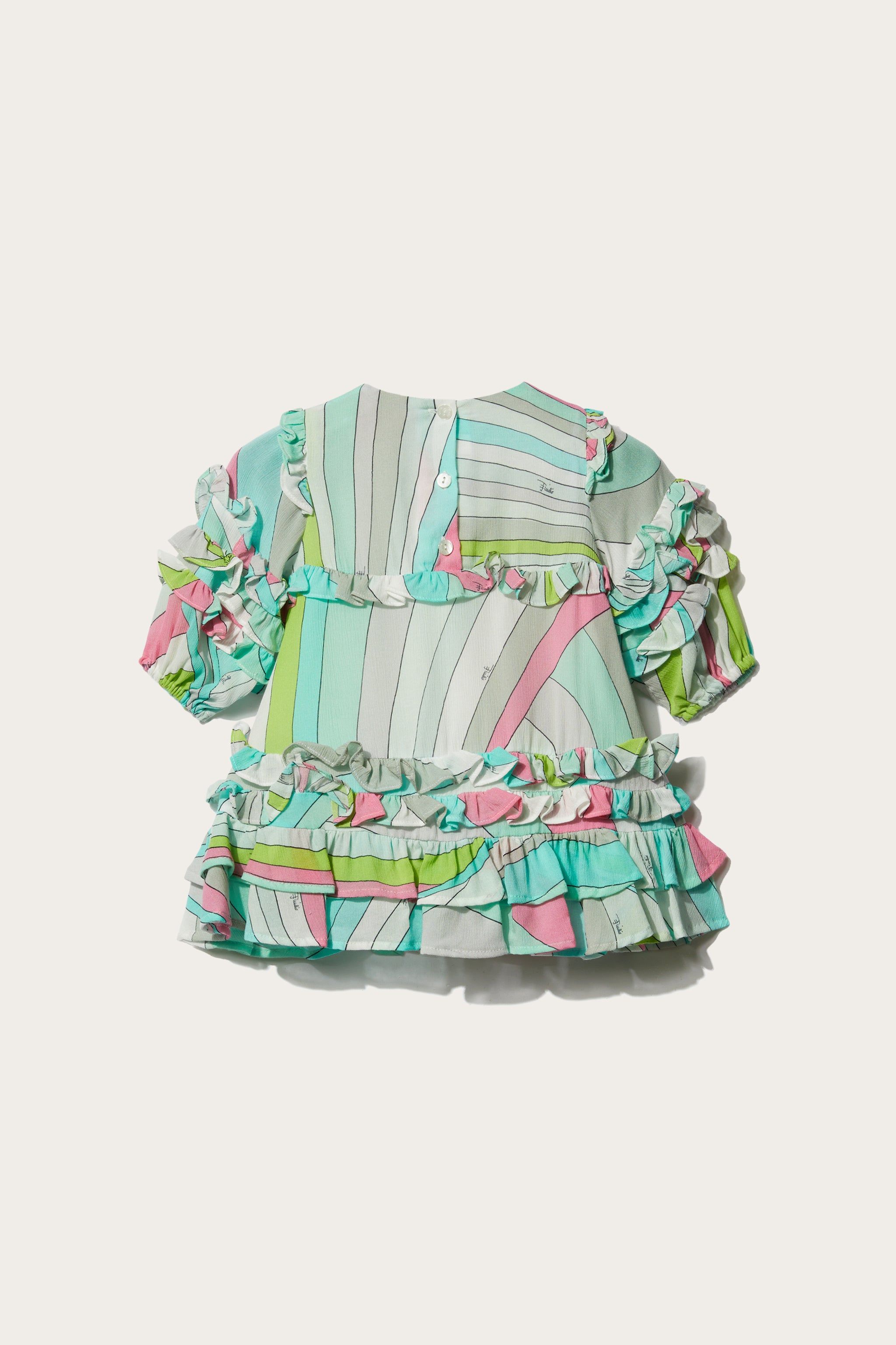 Iride-Print Ruffled Dress sold by Emilio Pucci product image thumbnail 2