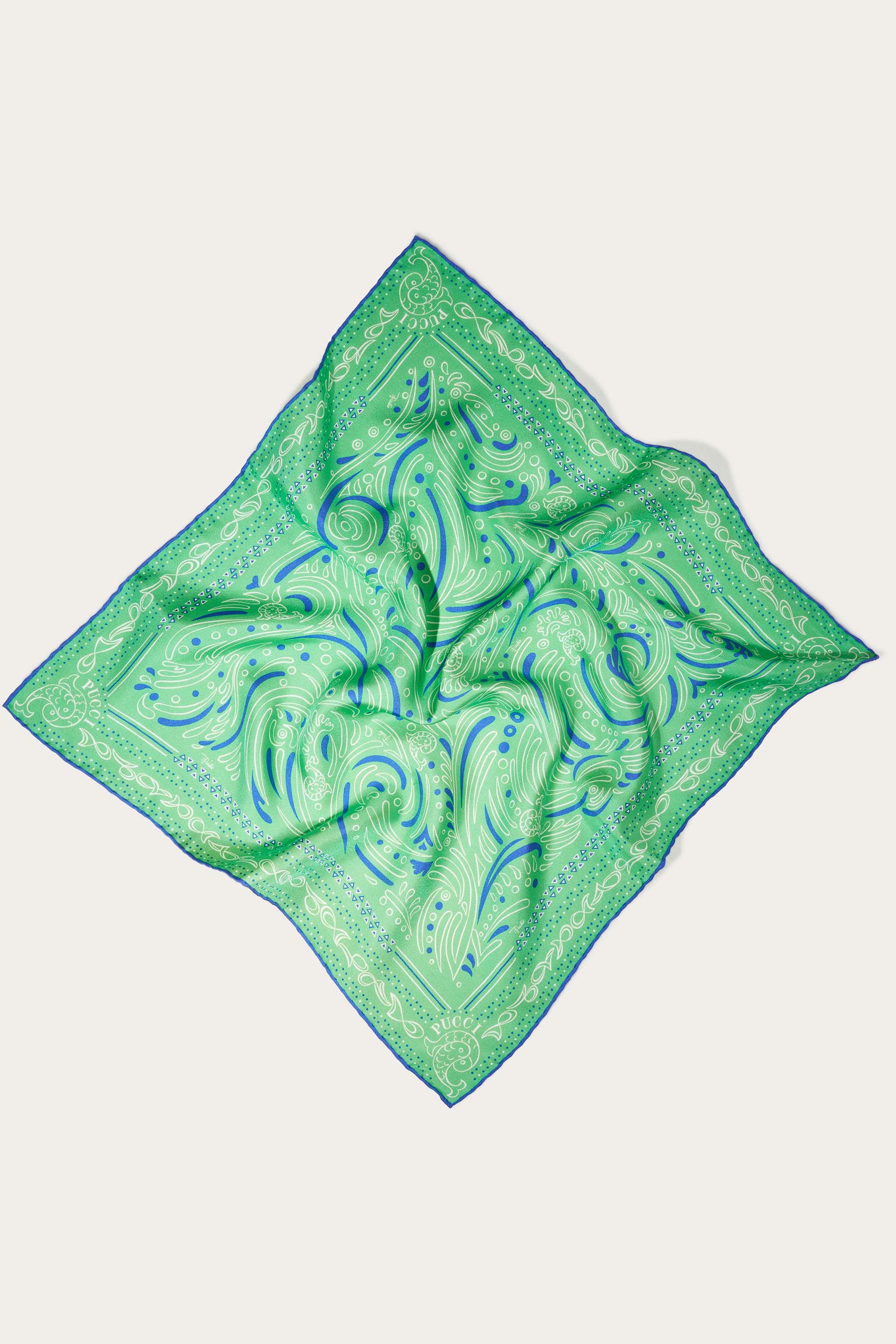 Carré piccolo in seta con stampa Bandana sold by Emilio Pucci
