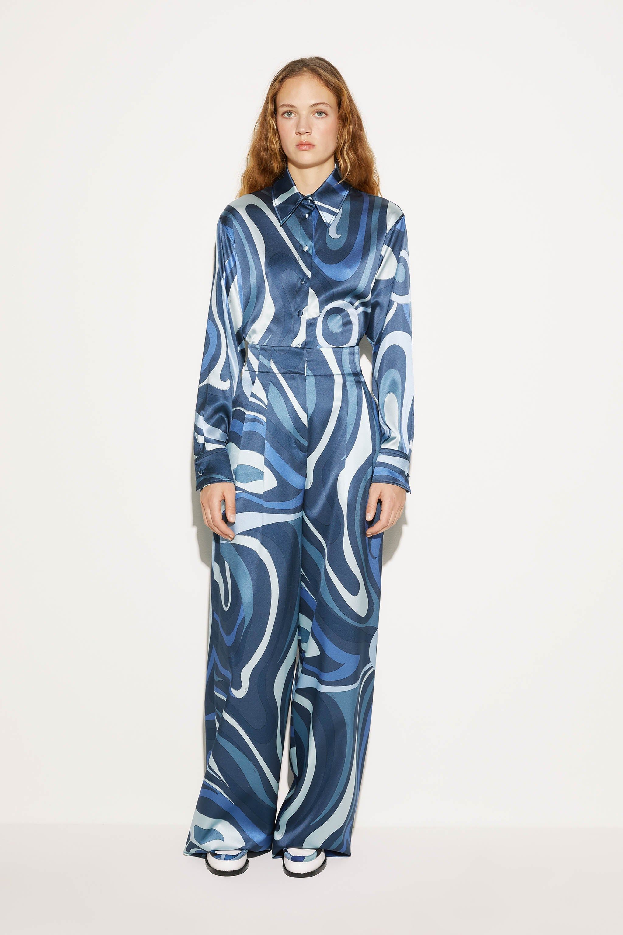 Pantaloni palazzo con stampa Marmo sold by Emilio Pucci product image thumbnail 2