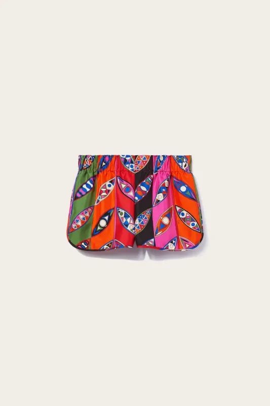 Shorts in seta con stampa Girandole sold by Emilio Pucci