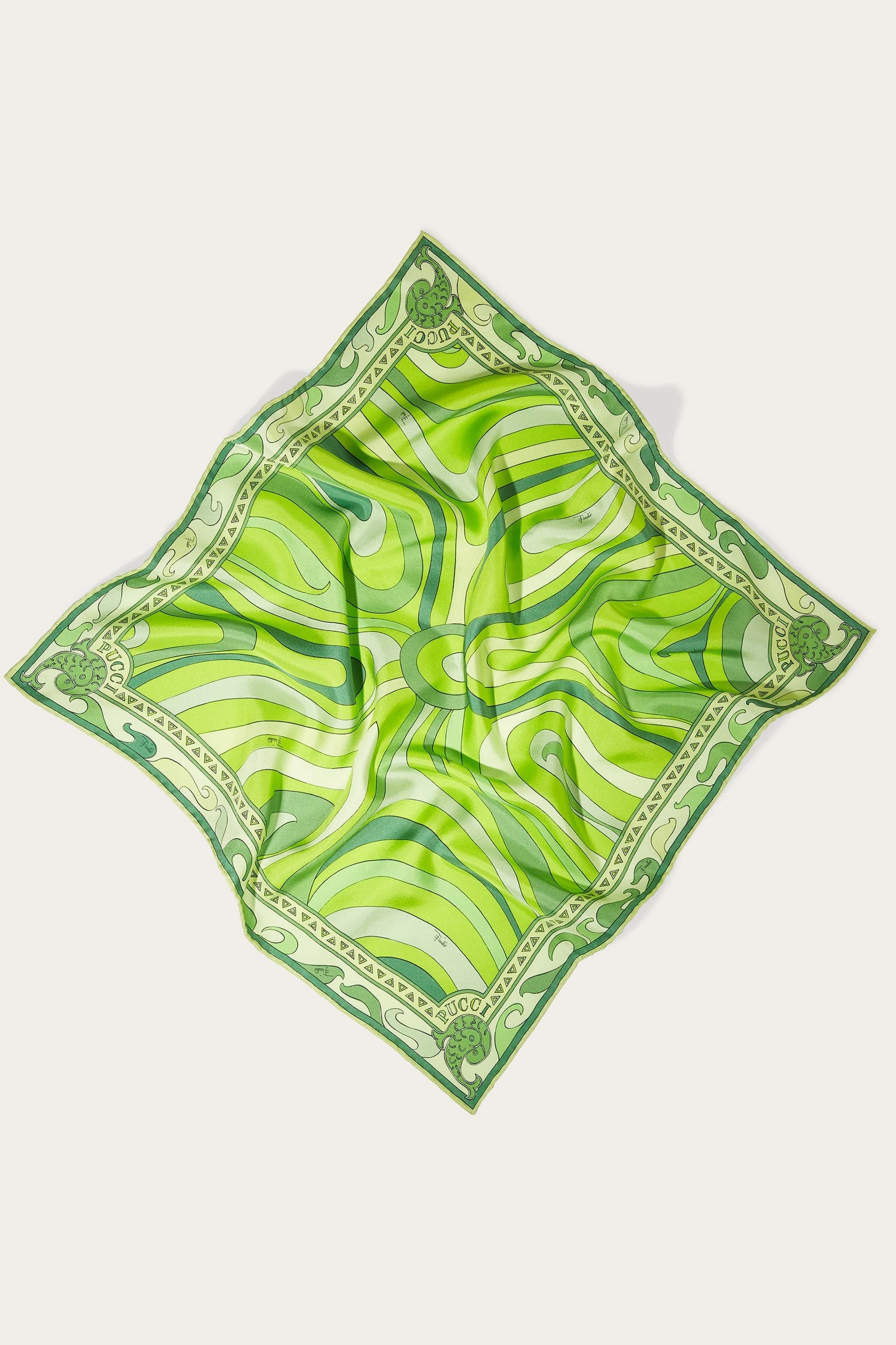 Carré piccolo in seta con stampa Marmo sold by Emilio Pucci