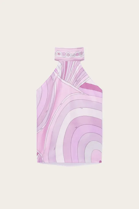Top in seta con stampa Iride sold by Emilio Pucci