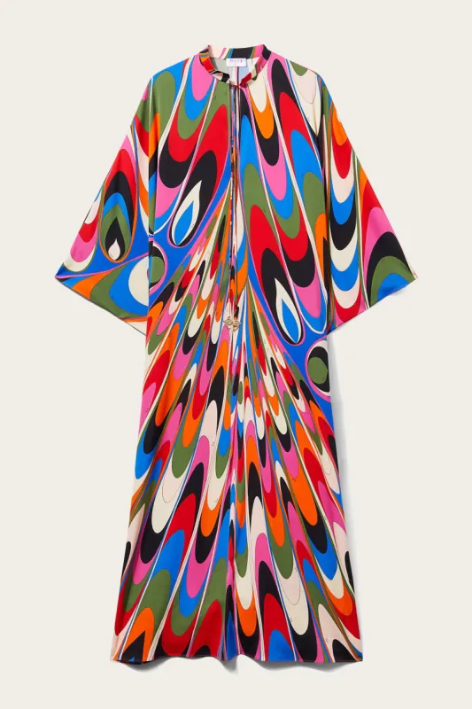 Abito kaftano con stampa Onde made by Emilio Pucci