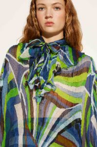 Top in seta con stampa Iride sold by Emilio Pucci