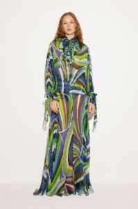 Top in seta con stampa Iride sold by Emilio Pucci