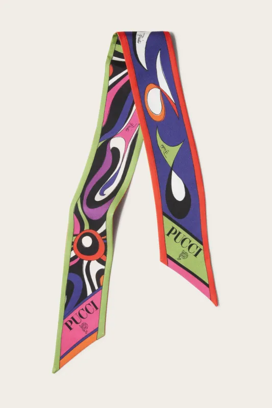Foulard in seta con stampe Marmo e Pesci sold by Emilio Pucci