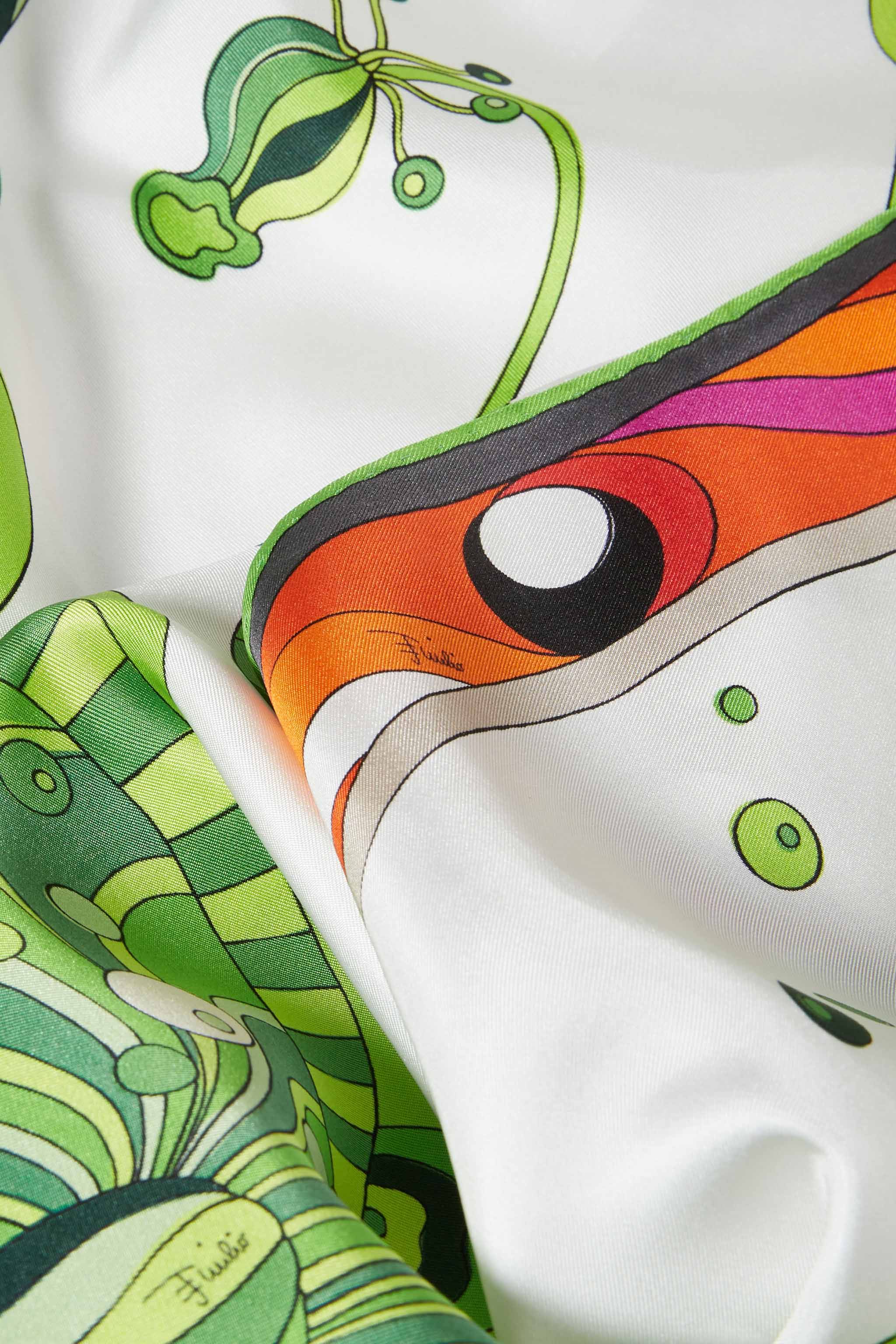 Carré grande in seta con stampa Fungo sold by Emilio Pucci product image thumbnail 4