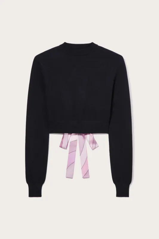Iride Silk-Twill Cropped Top sold by Emilio Pucci