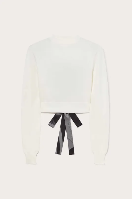 Iride Silk-Twill Cropped Top sold by Emilio Pucci