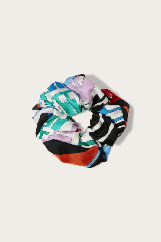 Elastico per capelli con stampe patchwork made by Emilio Pucci