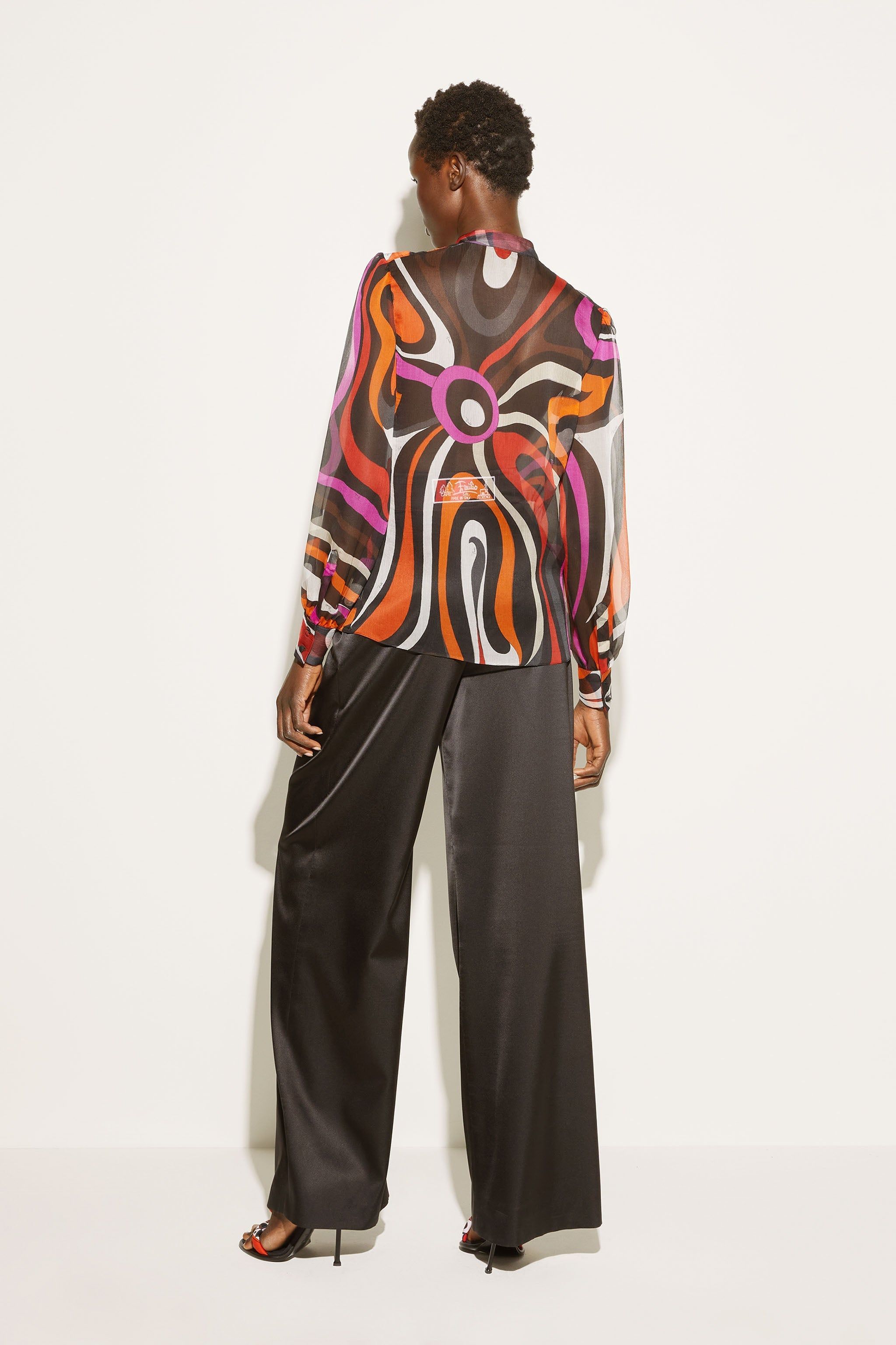 Top in seta con stampa Marmo sold by Emilio Pucci product image thumbnail 3