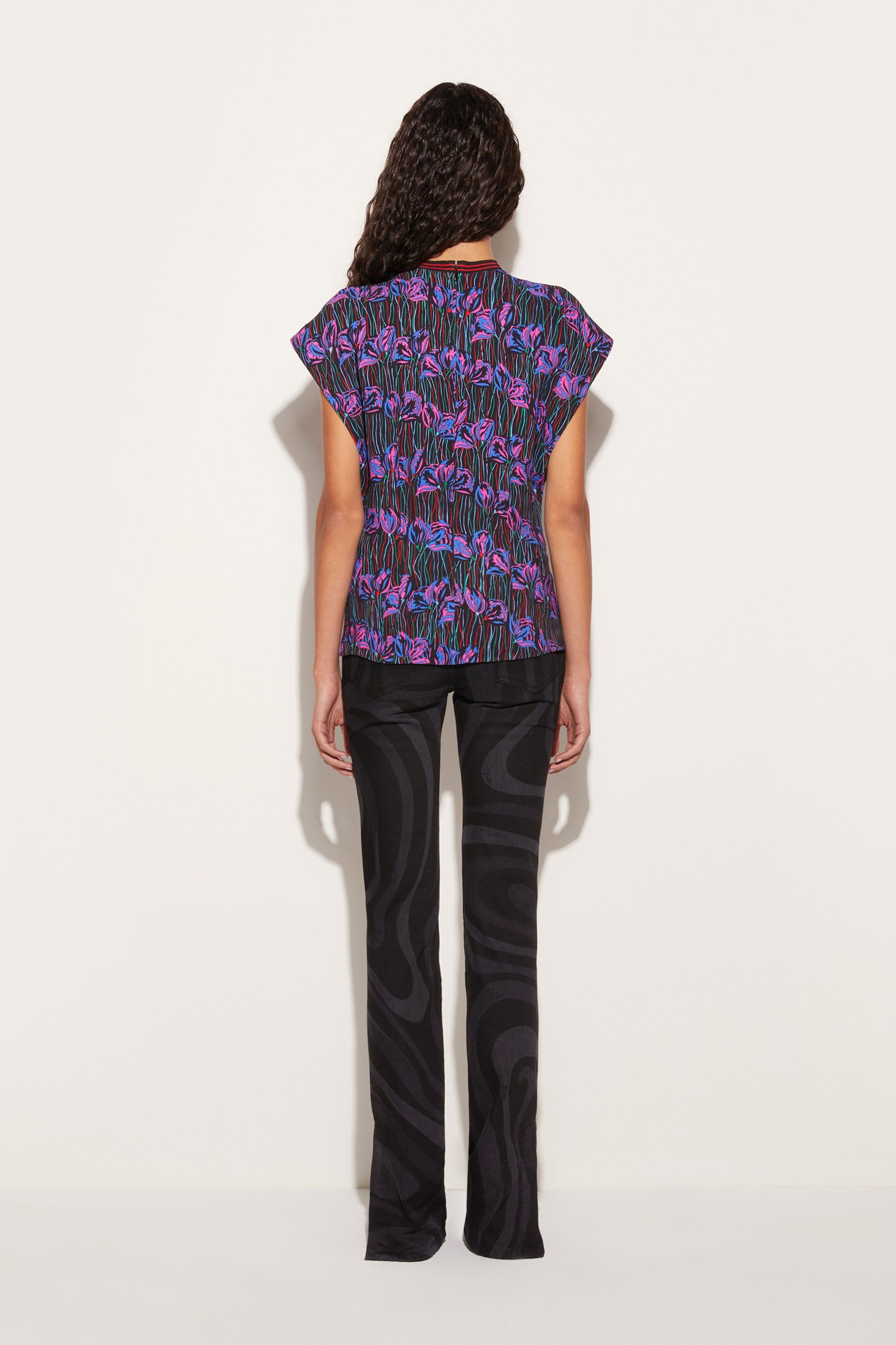 Top con stampa Fior di Loto e cut-out sold by Emilio Pucci product image thumbnail 4