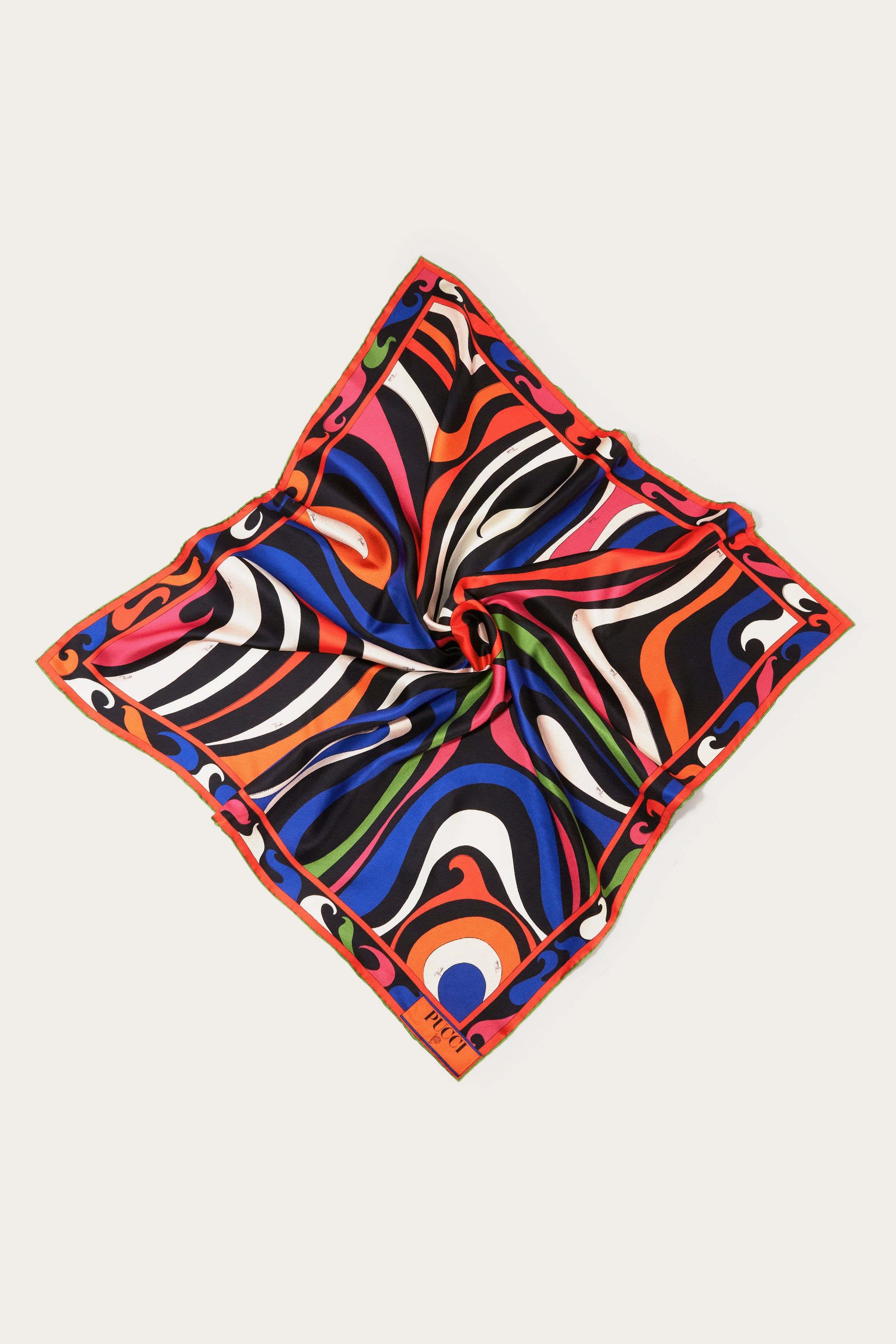 Carré grande in seta con stampa Marmo sold by Emilio Pucci