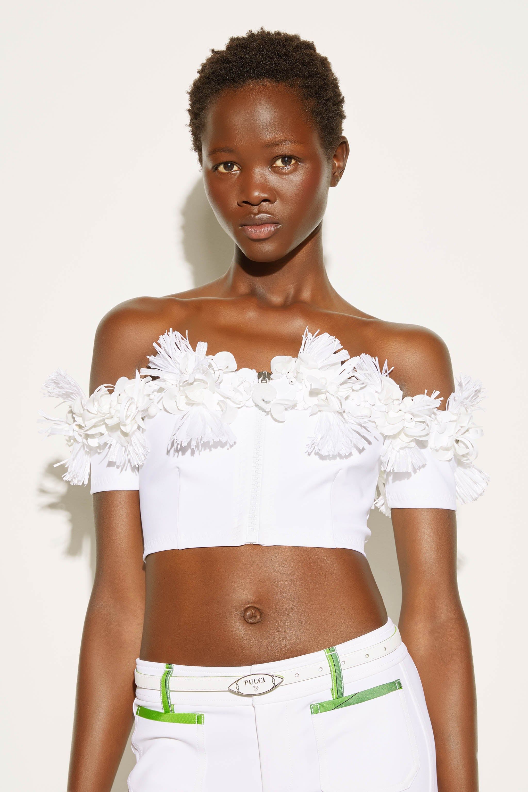 Crop top con decorazione sold by Emilio Pucci product image thumbnail 5
