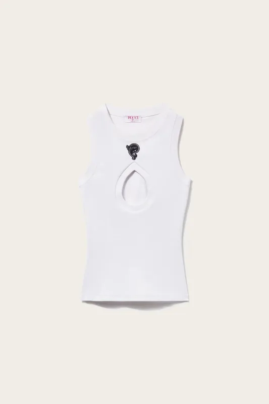 Top con cut-out sold by Emilio Pucci